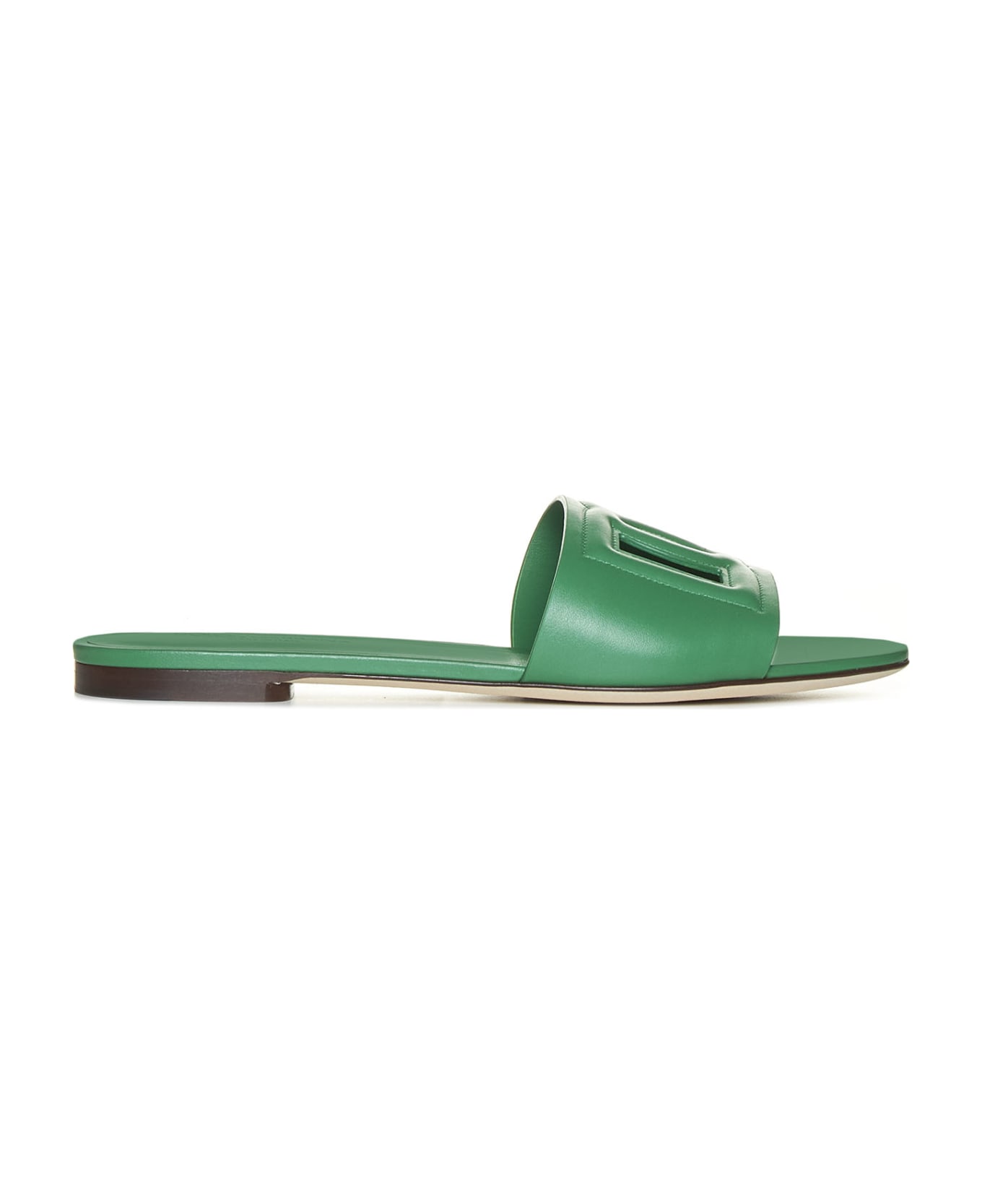 Dolce & Gabbana Logo Sandals - Green