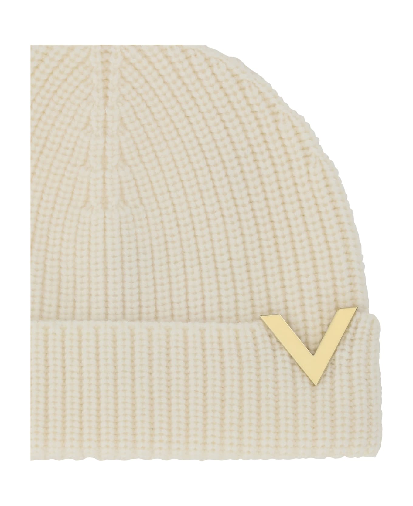 Valentino Garavani Beanie Hat - Avorio