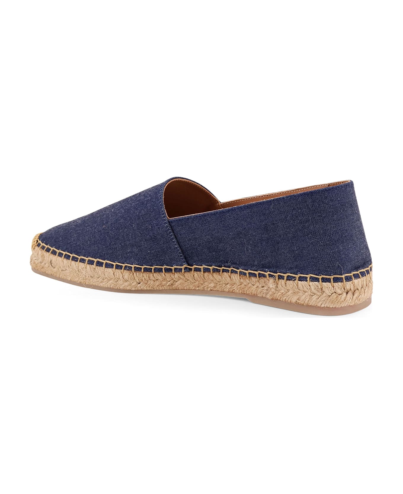 Kiton Denim Espadrillas With Lateral Stitching - Blue