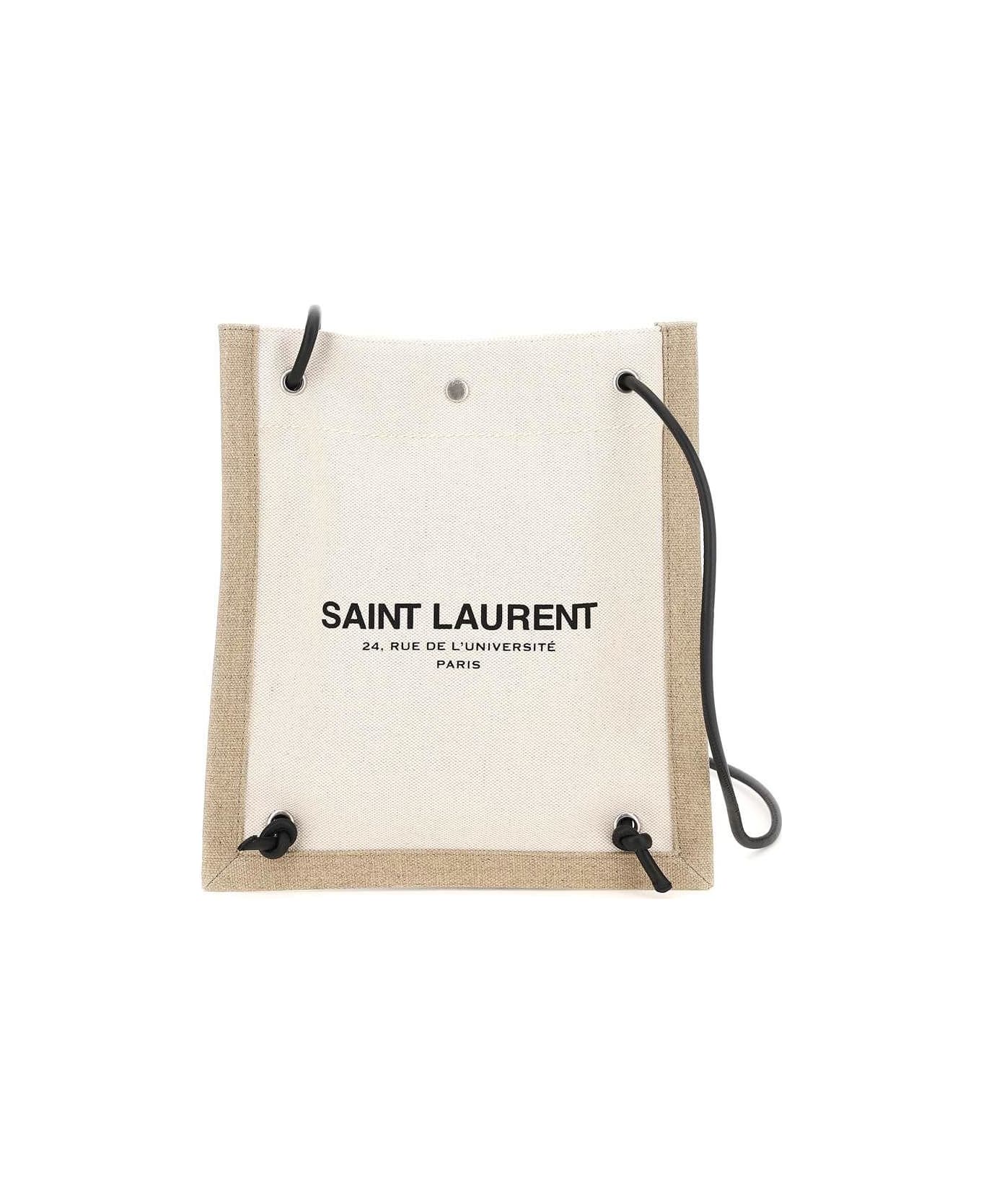 Saint Laurent Flat Crossbody Bag - Bianco