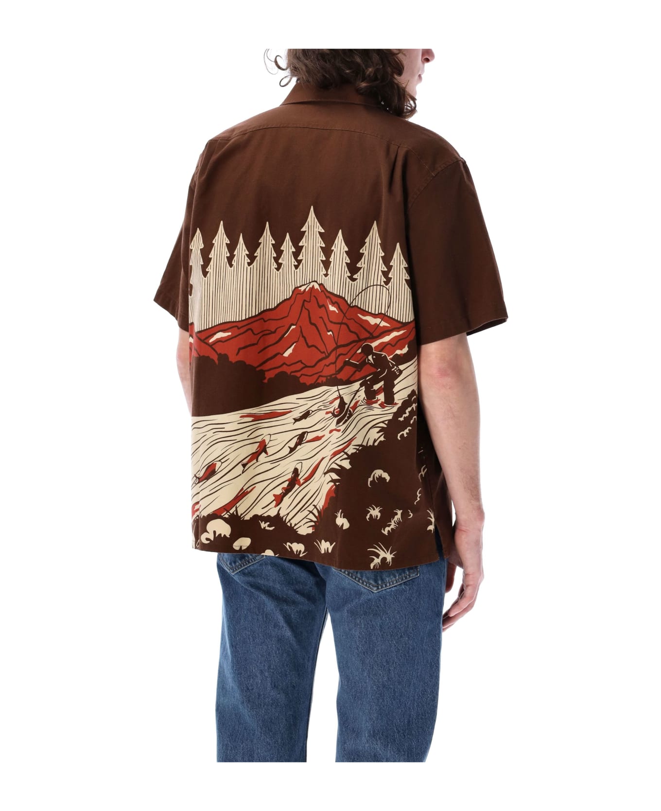 Filson Rustic Short Sleeve Camp Shirt - BROWN