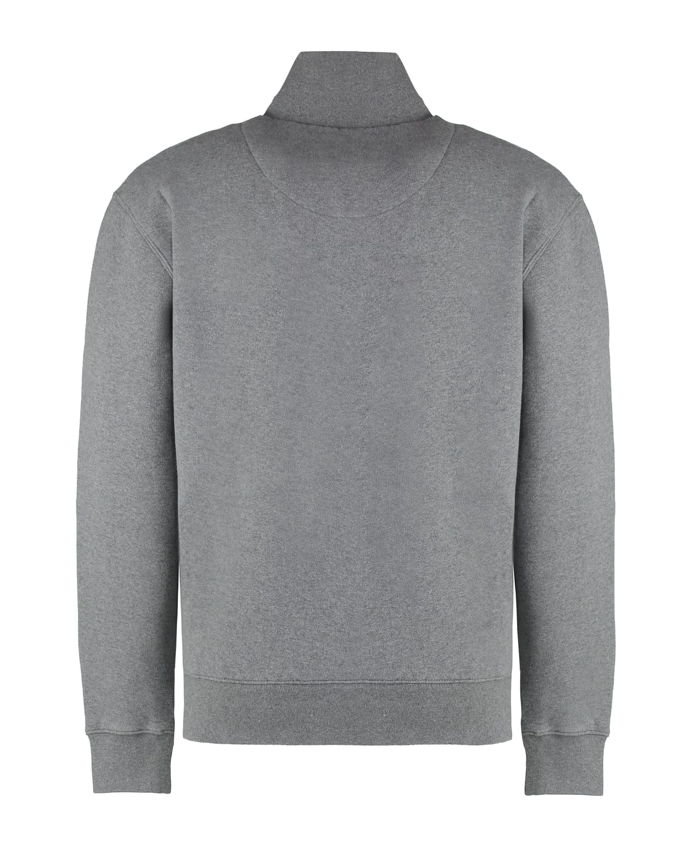 Maison Kitsuné Logo Detail Cotton Sweatshirt - grey