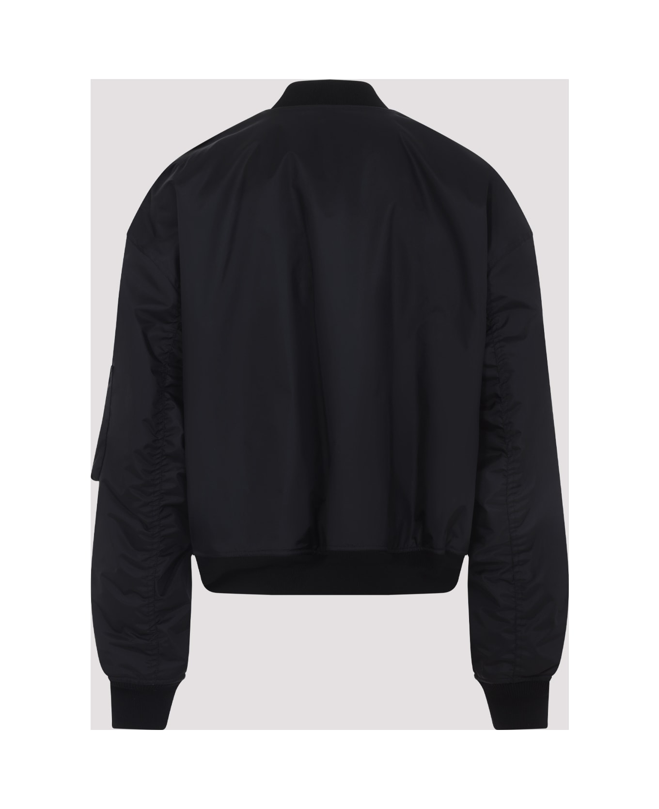 Balenciaga Large Fit Bomber Jacket - Black