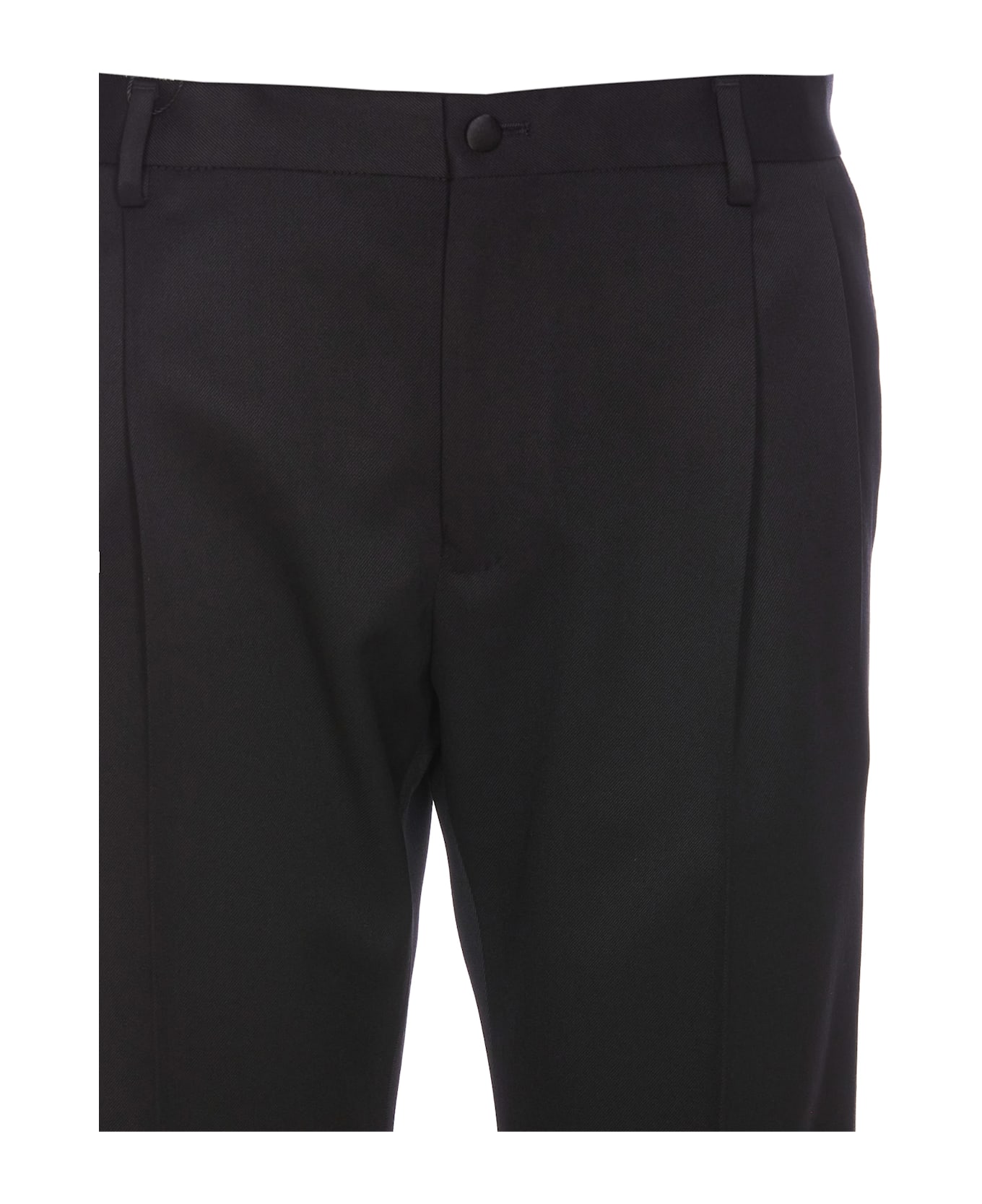 Dolce & Gabbana Gabardine Classic Tuxedo Pants - Black