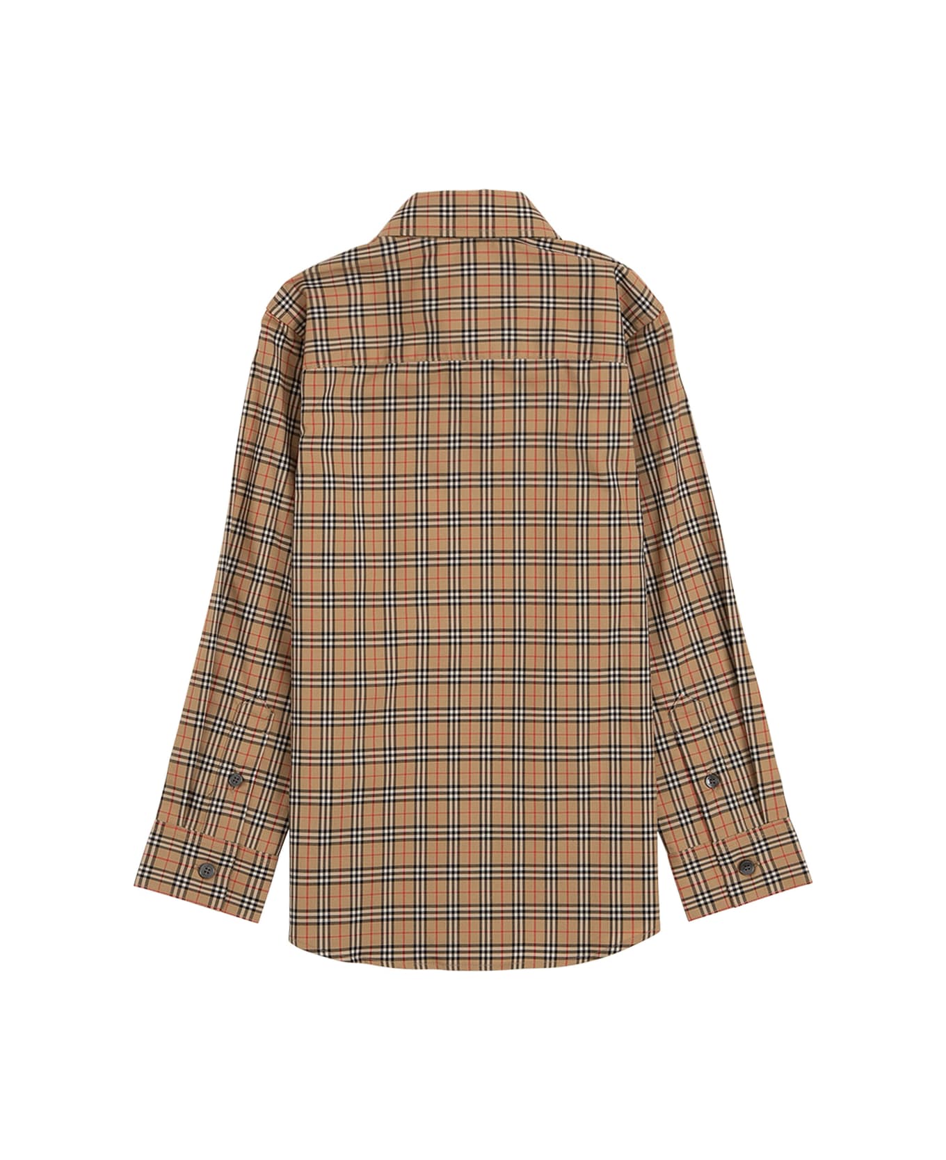 Burberry Vintage Check Cotton Poplin Shirt - Beige