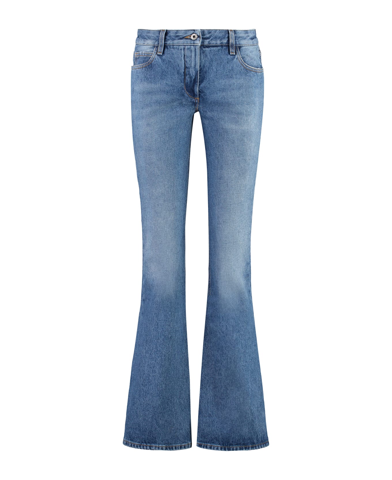 Off-White High-rise Flared Jeans - Denim