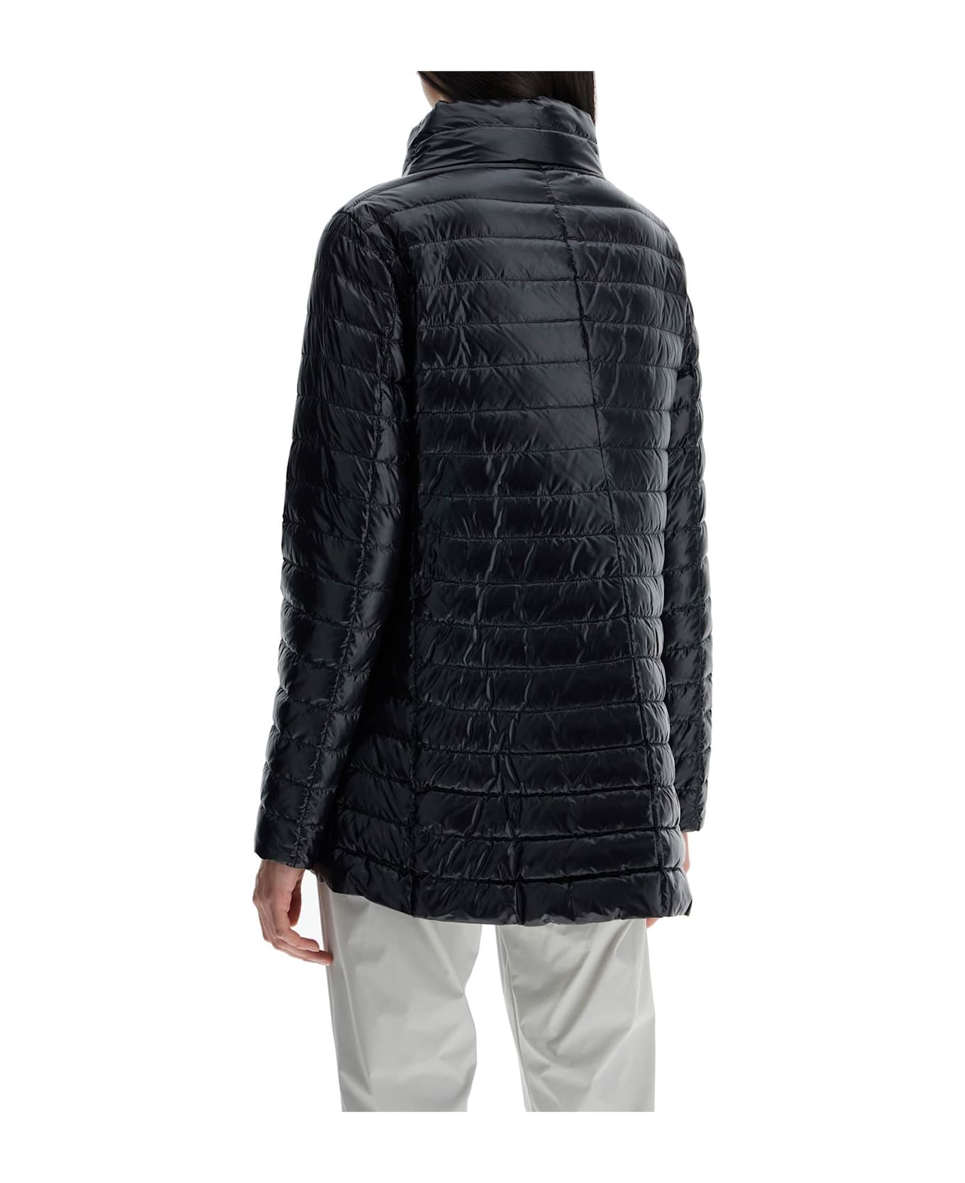Herno Reversible A-shape Down Jacket Black And Gray - Nero Grigio