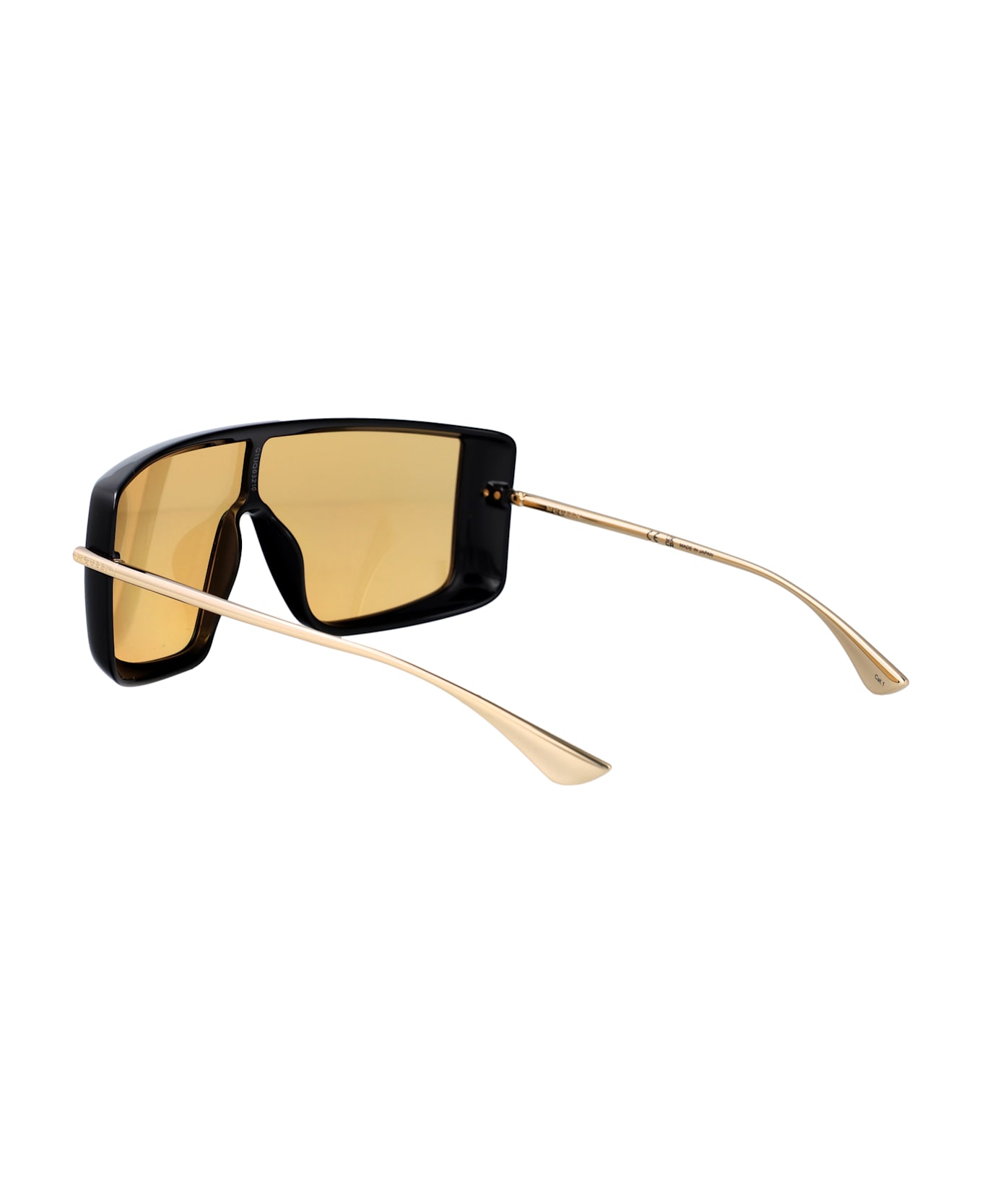 Alexander McQueen Eyewear Am0524s Sunglasses - BLACK-GOLD-ORANGE