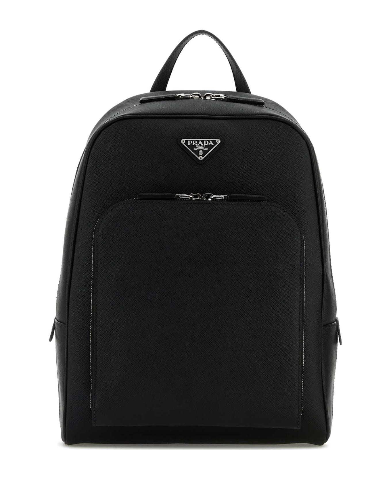 Prada Black Leather Backpack - NERO