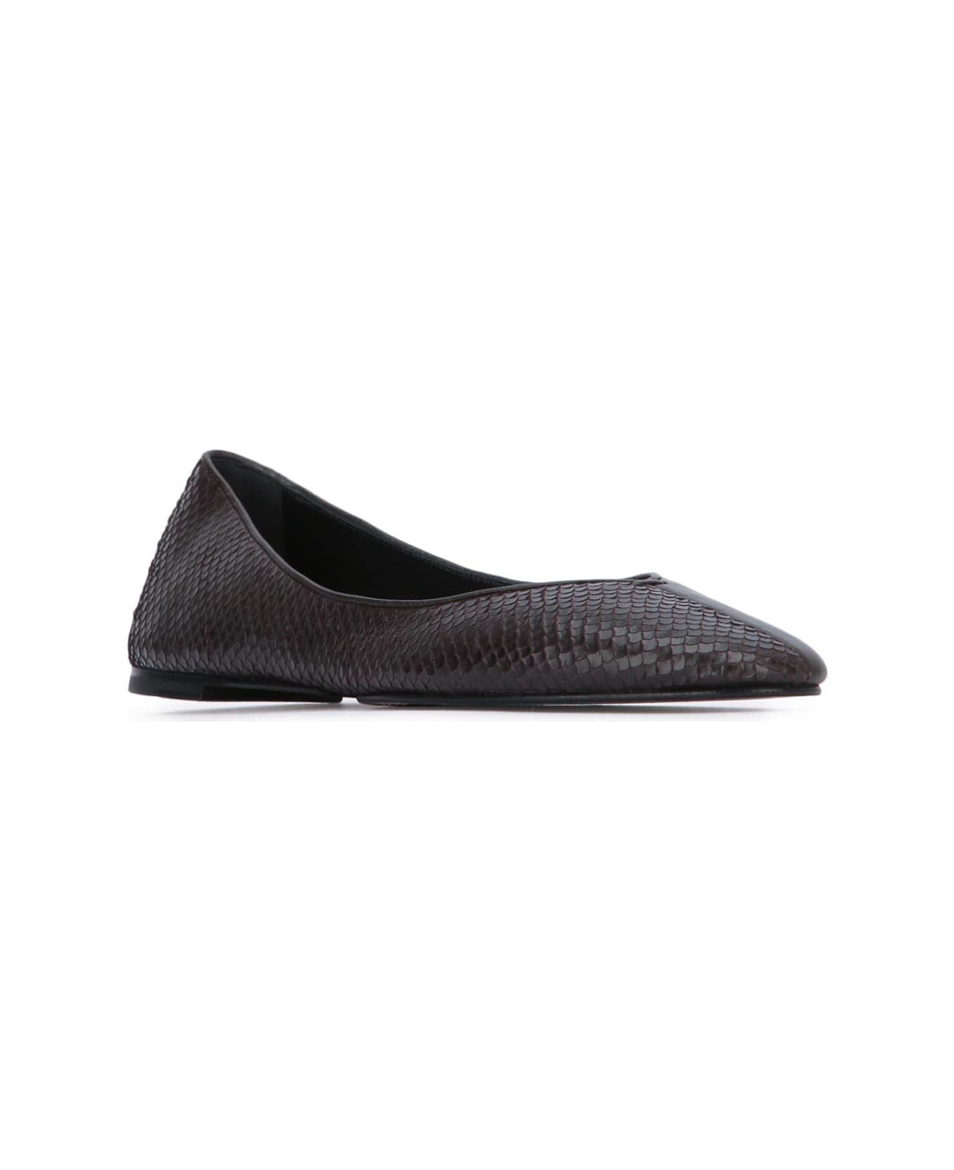 Jacquemus Les Ballerines Ovalo - DARKBROWN
