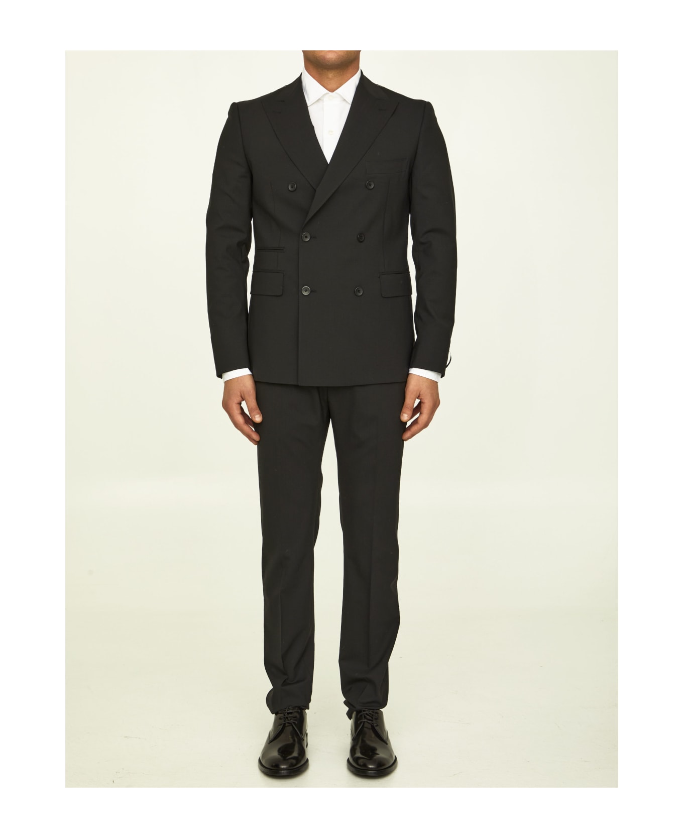 Tonello Black Stretch Wool Suit - BLACK スーツ
