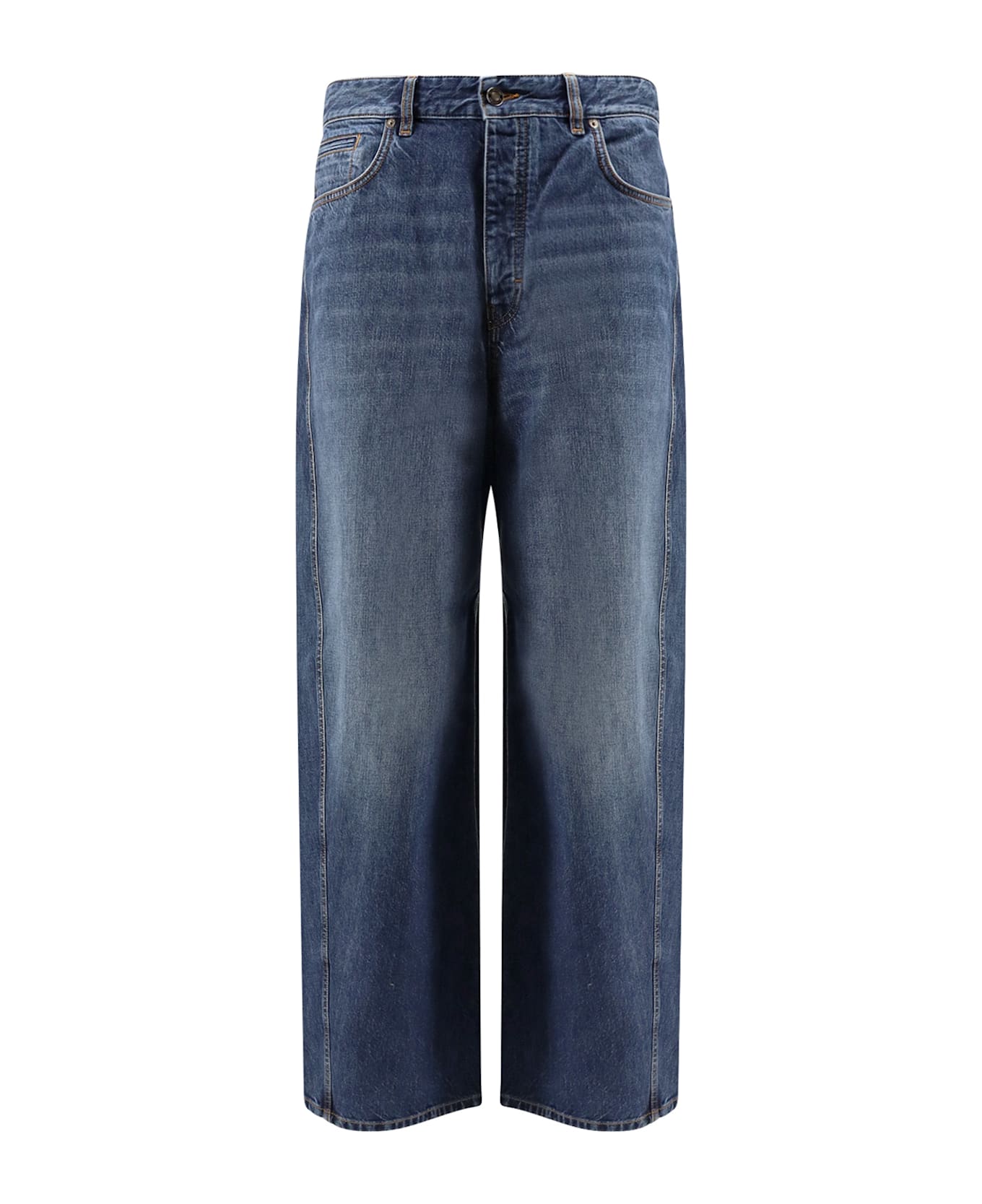 Givenchy Twisted Re-washed Denim Jeans - Blue