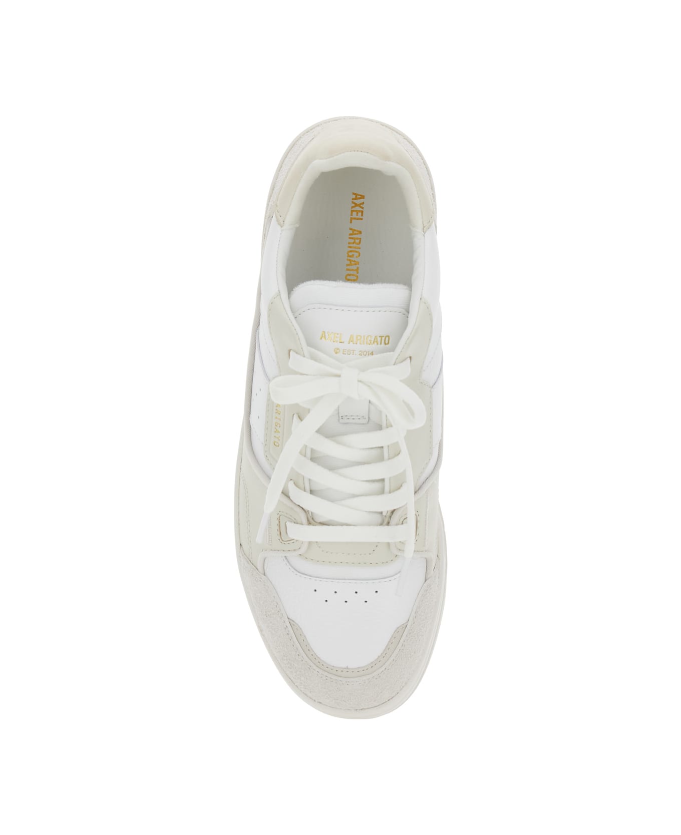 Axel Arigato 'clay' Beige Sneakers With Suede Panels And Logo Patch On The Tongue In Leather Man - Beige