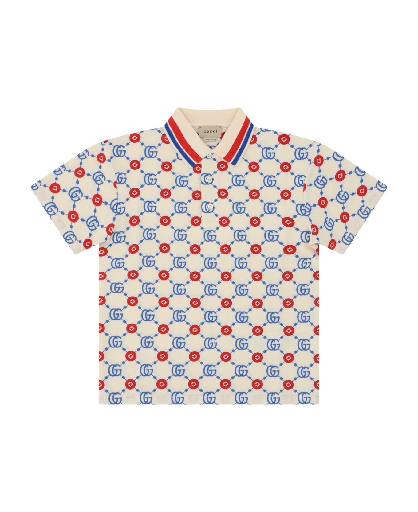 Gucci Polo Shirt For Boy - WHITE Tシャツ＆ポロシャツ