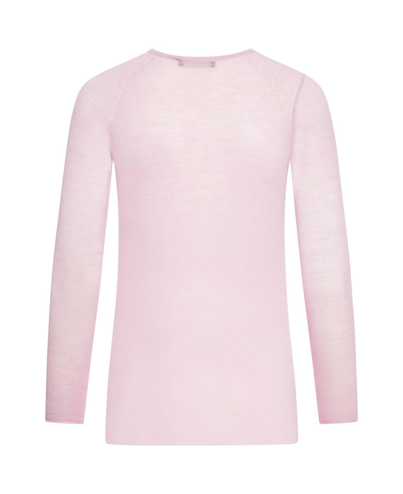 Roberto Collina Crewneck Knit Sweater - Pink & Purple