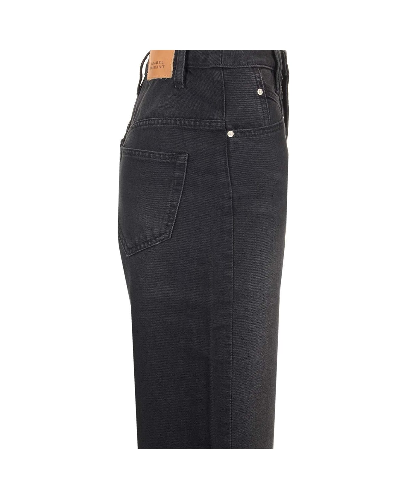 Isabel Marant 'lemony' High-waisted Jeans - Black