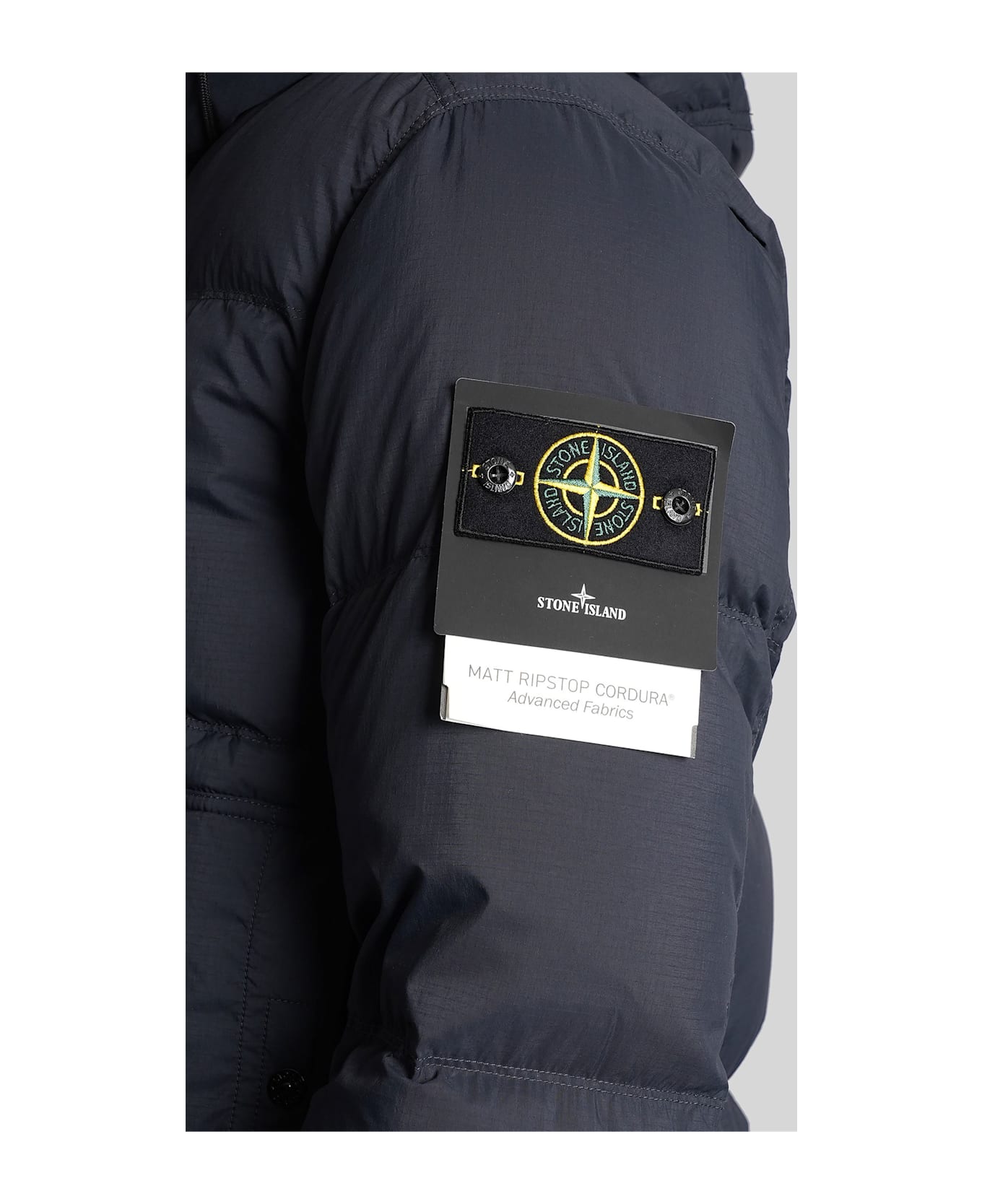 Stone Island Puffer In Blue Polyamide - blue