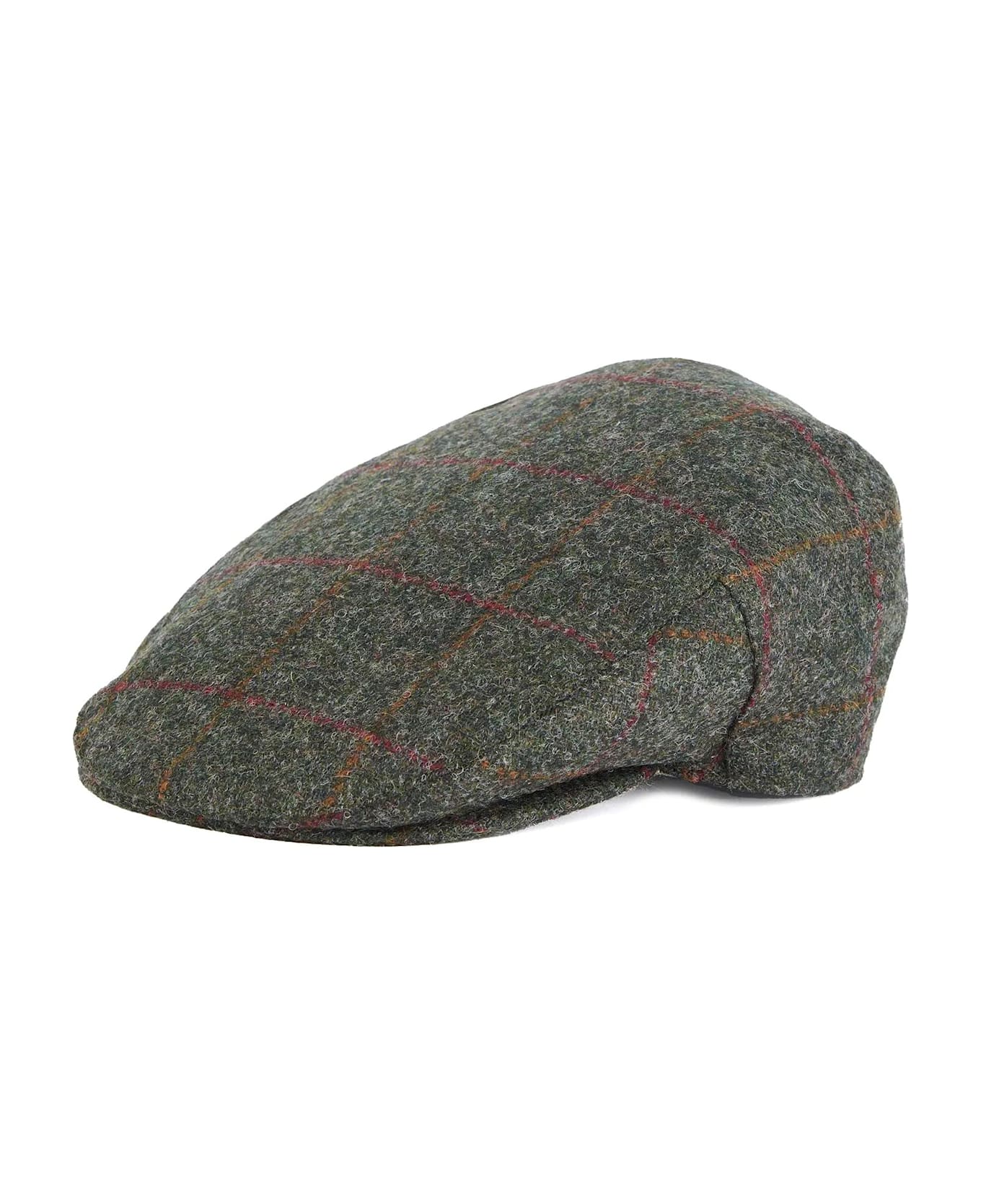 Barbour Tartan Hat - Olive/red