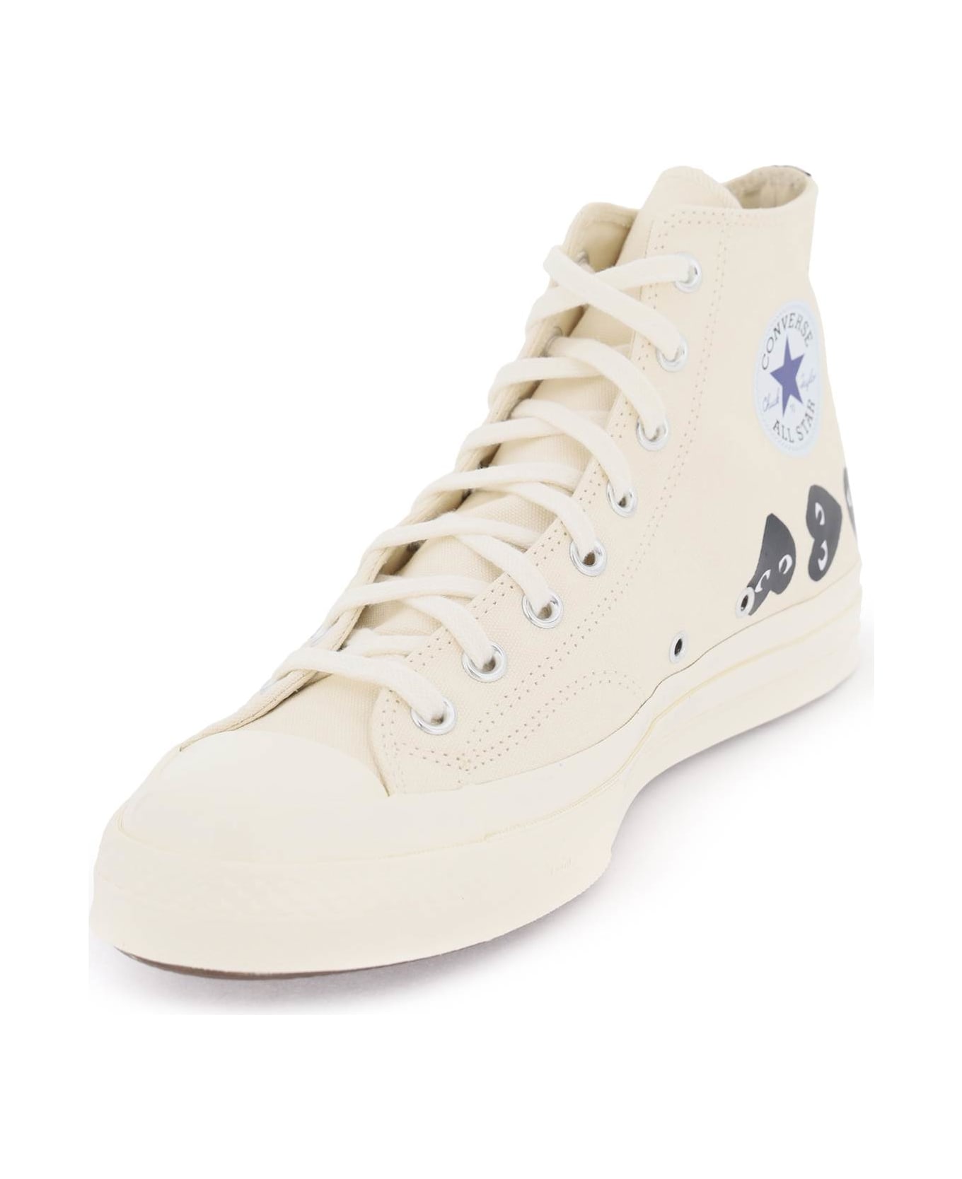 Comme des Garçons Play Multi Heart Converse X Comme Des Garçons Play Hi-top Sneakers - WHITE (White)