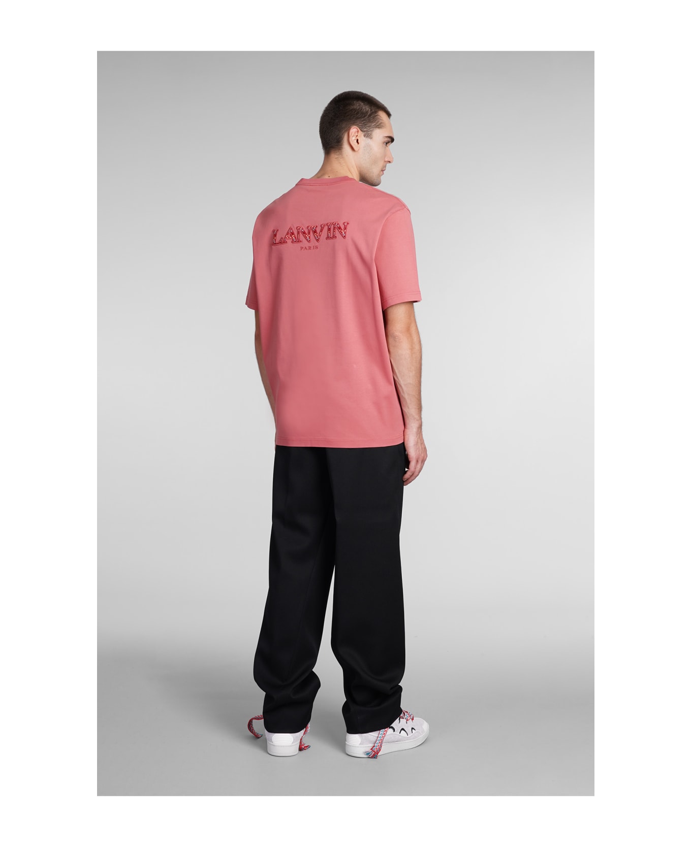 Lanvin T-shirt In Rose-pink Cotton - rose-pink