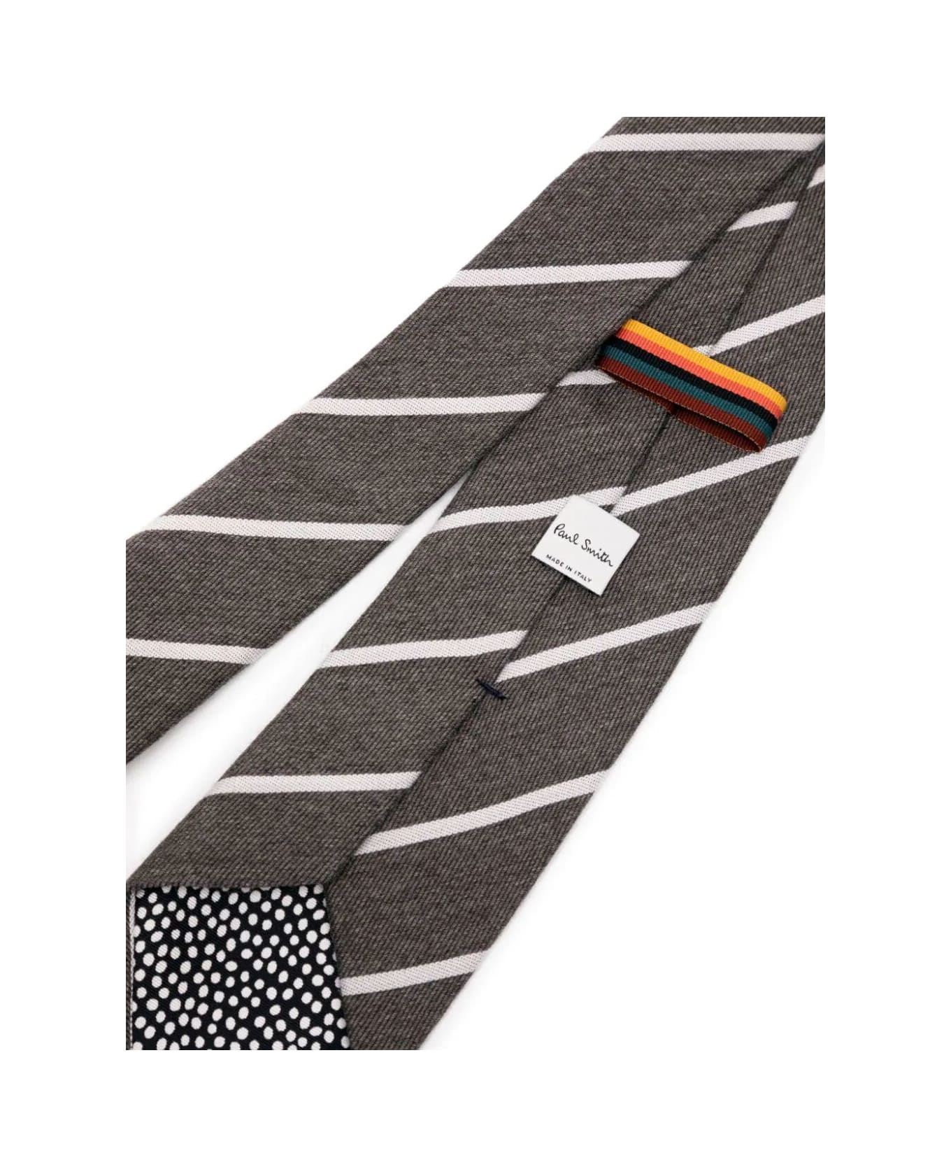 Paul Smith Men Tie With Stripe - Taupe ネクタイ