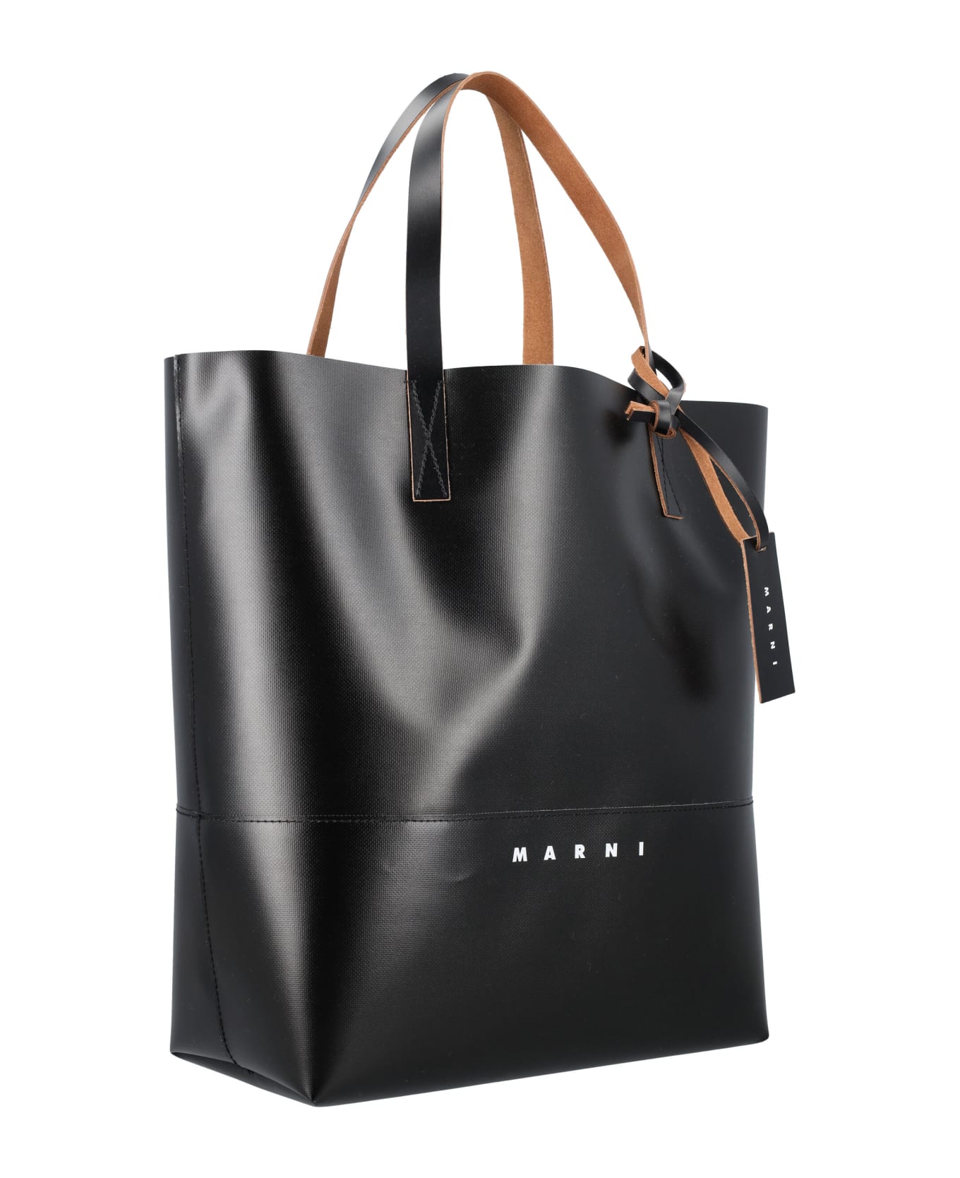 Marni Tribeca Shopping Bag - BLACK トートバッグ