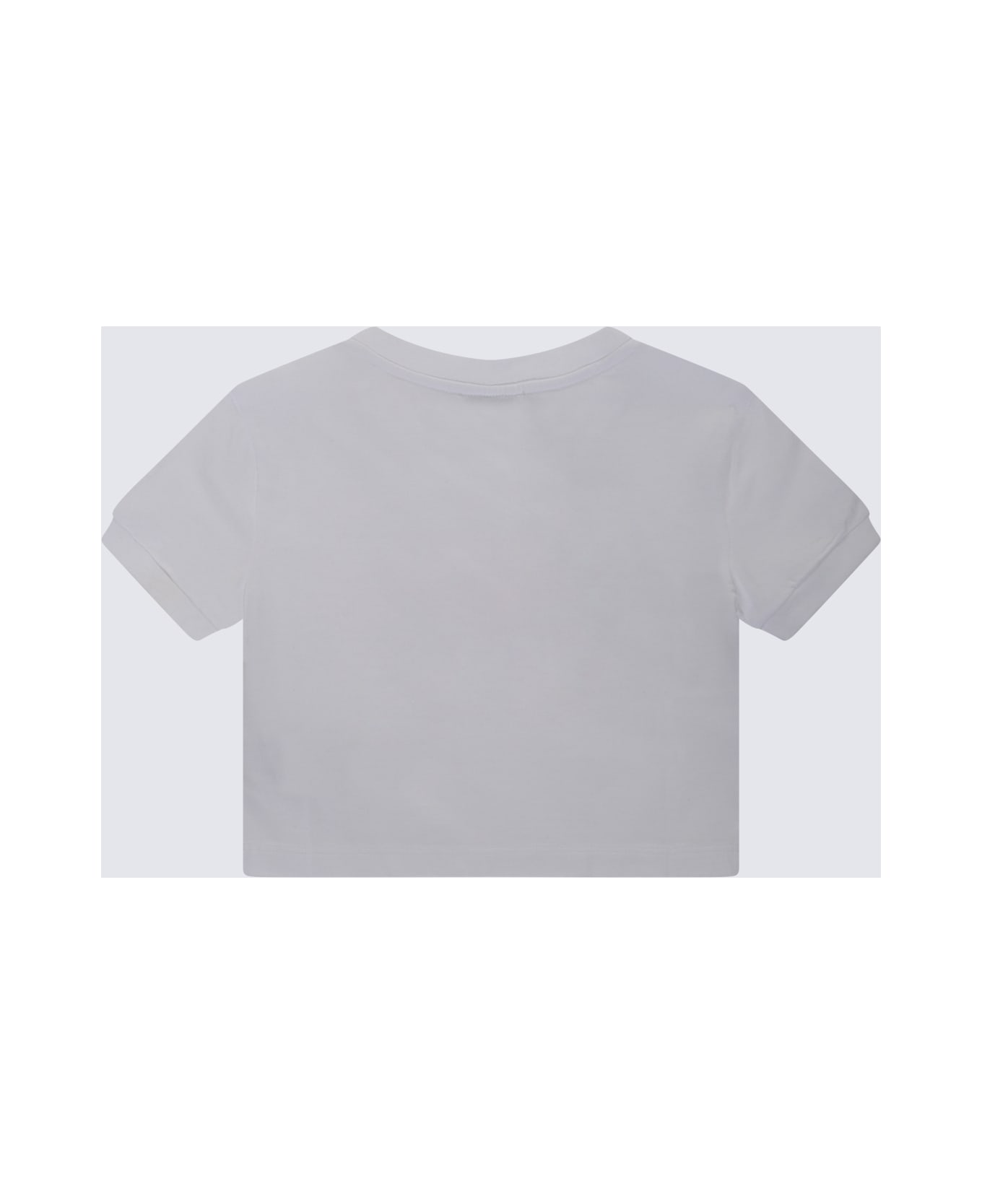 Dolce & Gabbana White And Red Cotton T-shirt - White