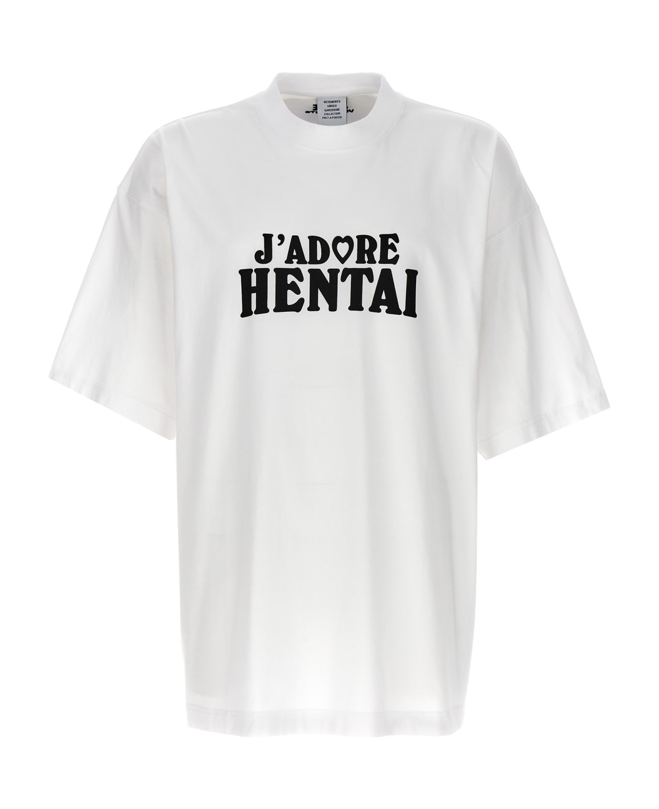 VETEMENTS 'hentai' T-shirt - White/Black