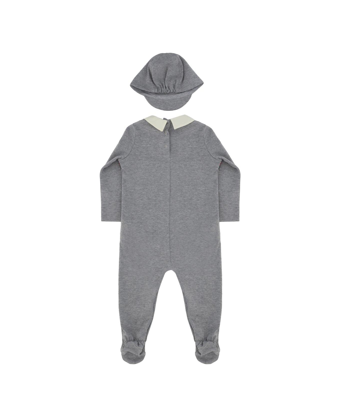 Gucci Set Of Two Babygrow - Grigio