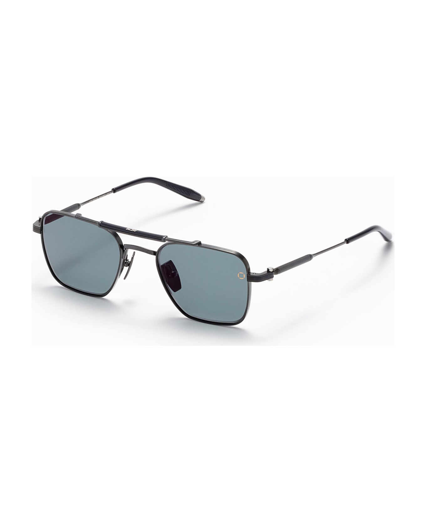 Akoni Europa - Brushed Black / Navy Sunglasses - Black/Blue