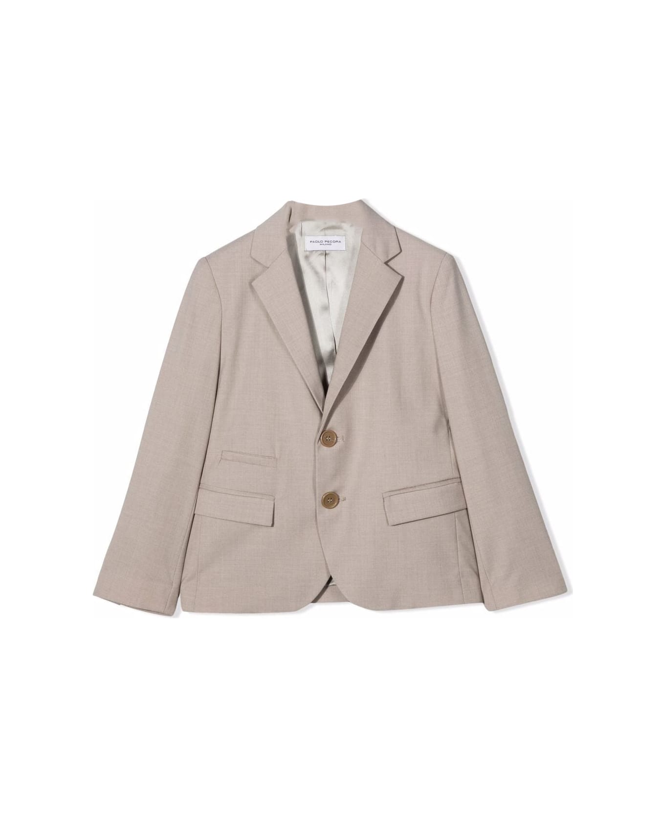 Paolo Pecora Single-breasted Fitted Blazer - Brown
