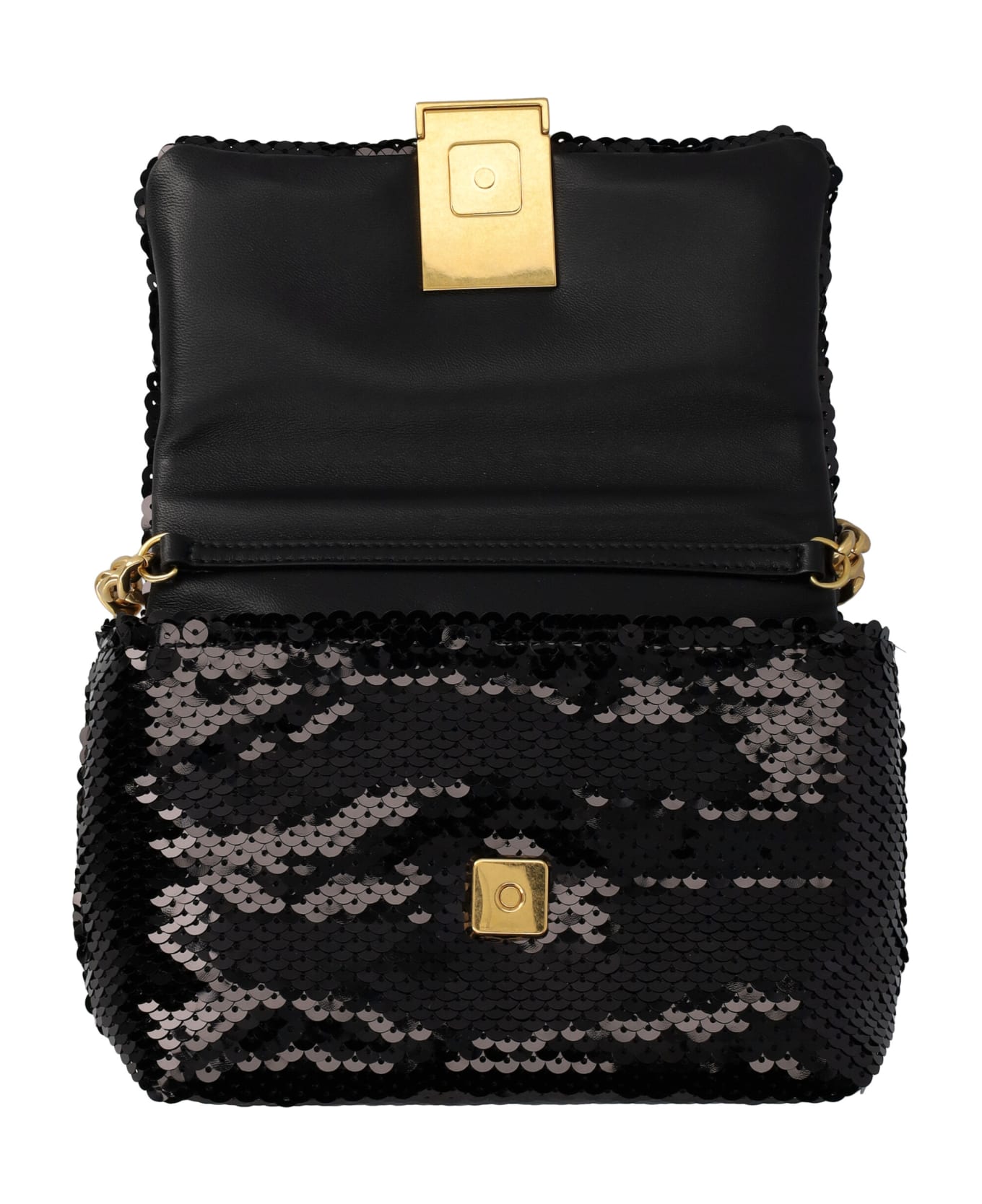 Balmain 1945 Sequin Mini Bag - BLACK