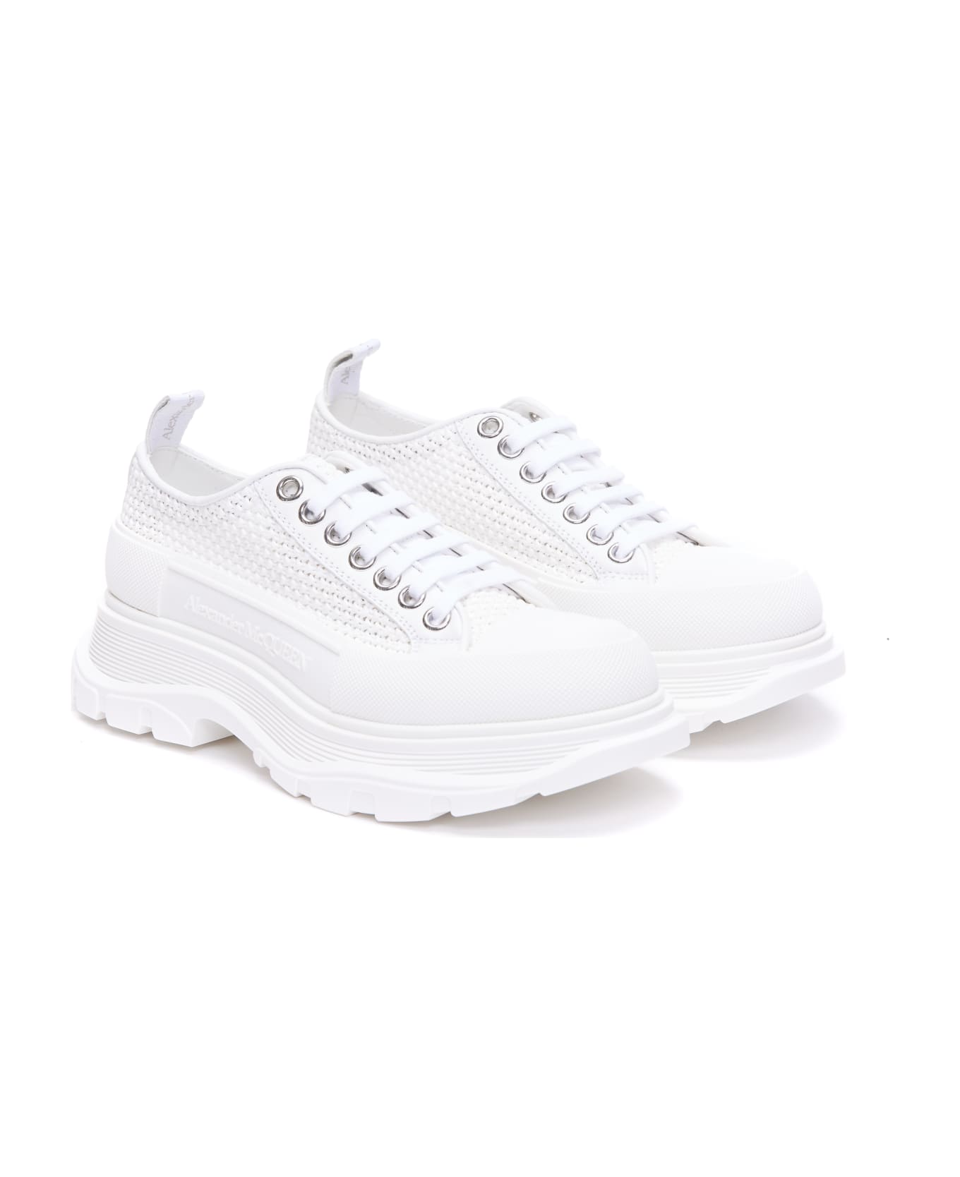 Alexander McQueen Tread Slick Sneakers - White Off White Sil