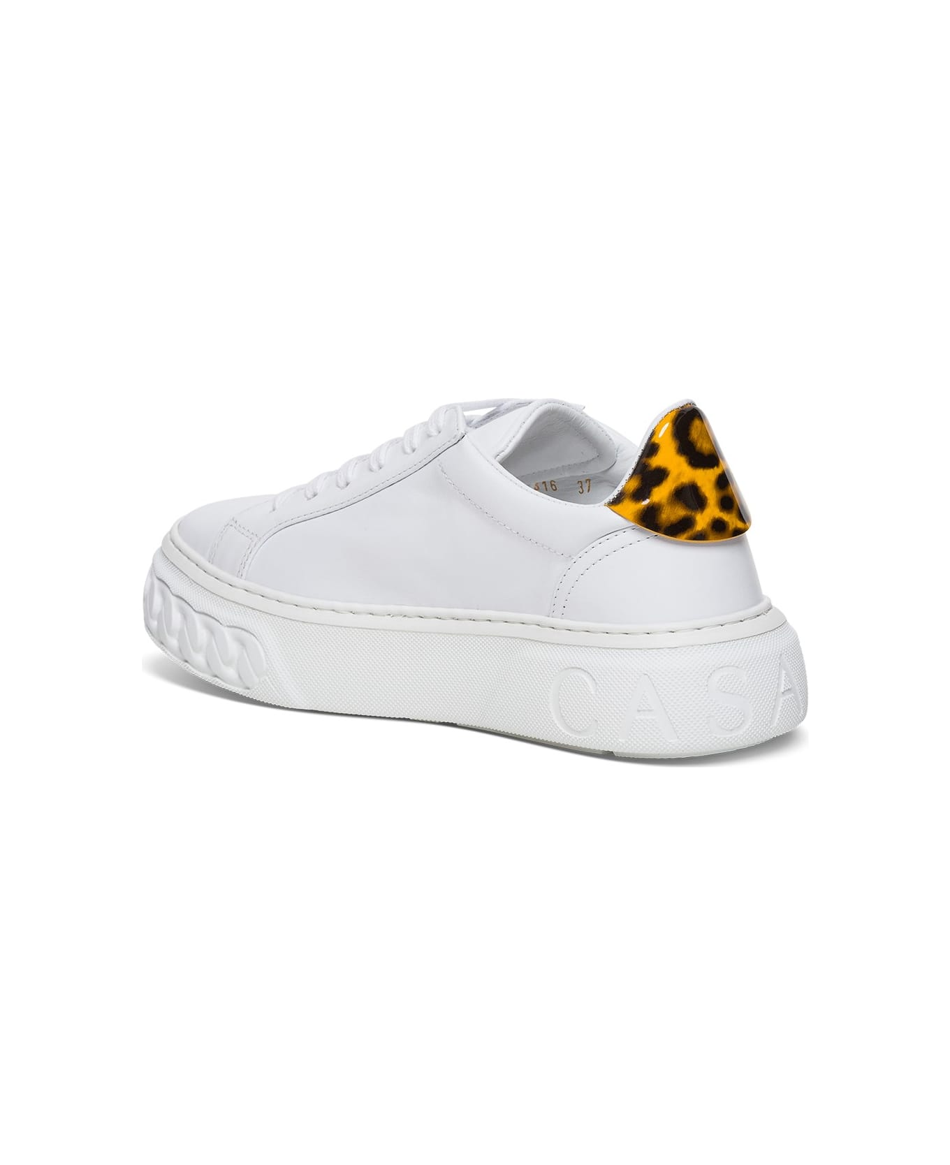 Casadei Sneakers With Animalier Detail - White