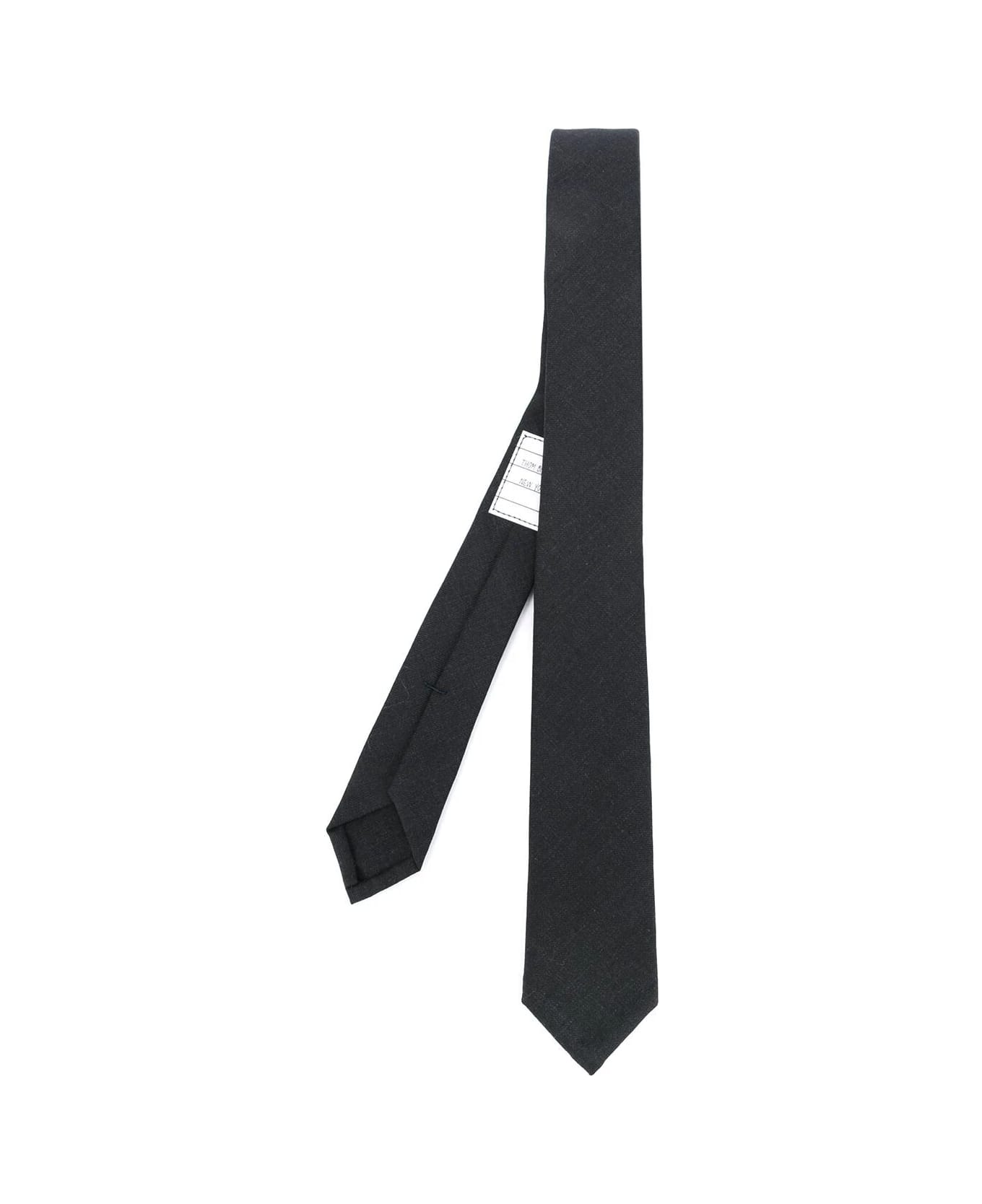 Thom Browne Classic Tie In Super 120 S Twill - Charcoal