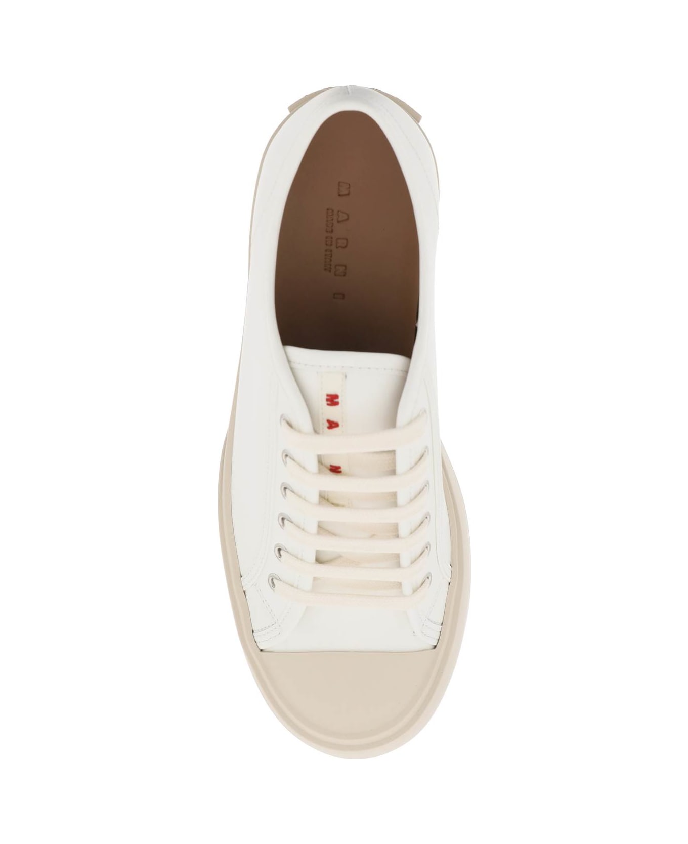 Marni Leather Pablo Sneakers - LILY WHITE (White) スニーカー