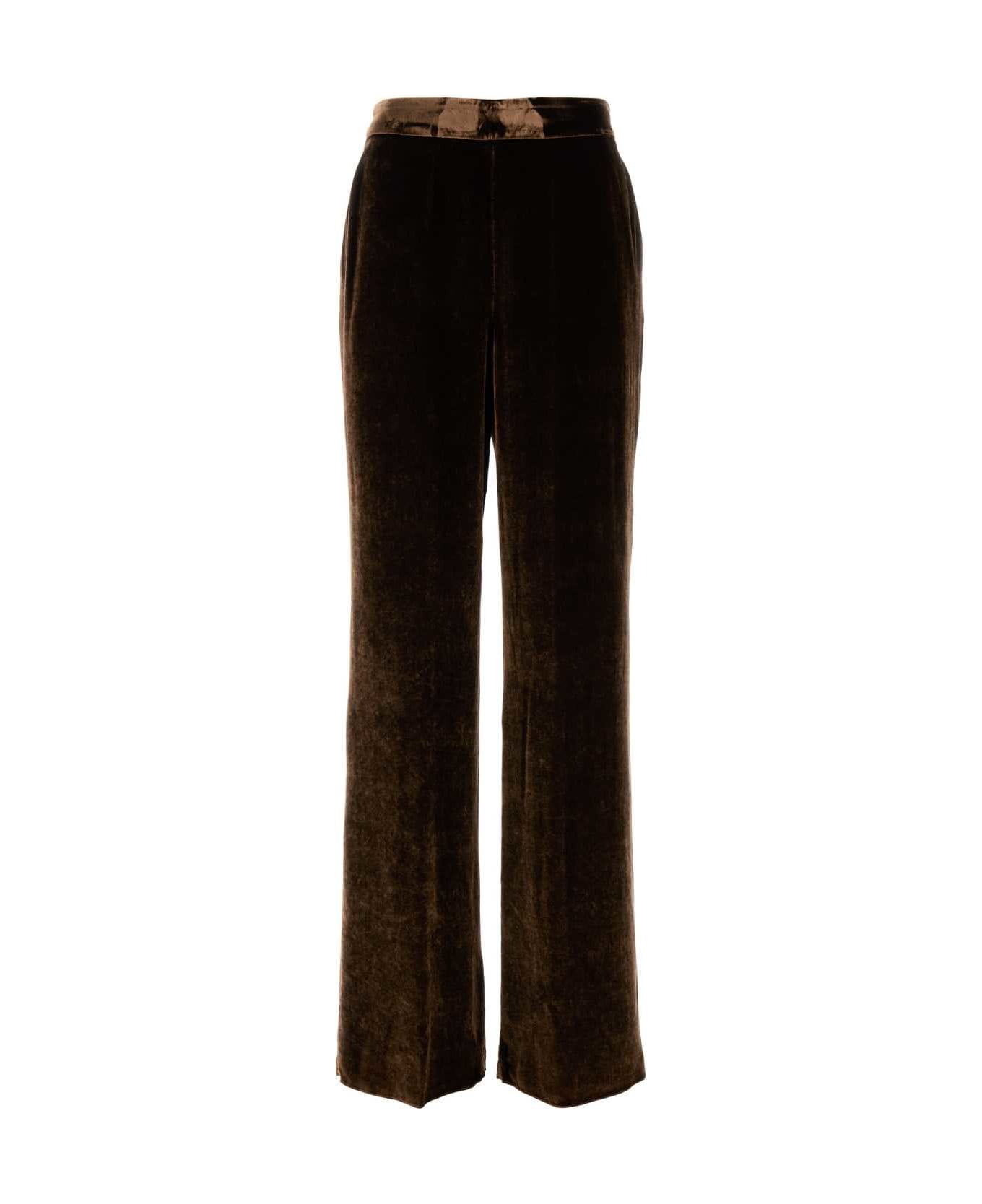 Etro Brown Velvet Pant - M0689