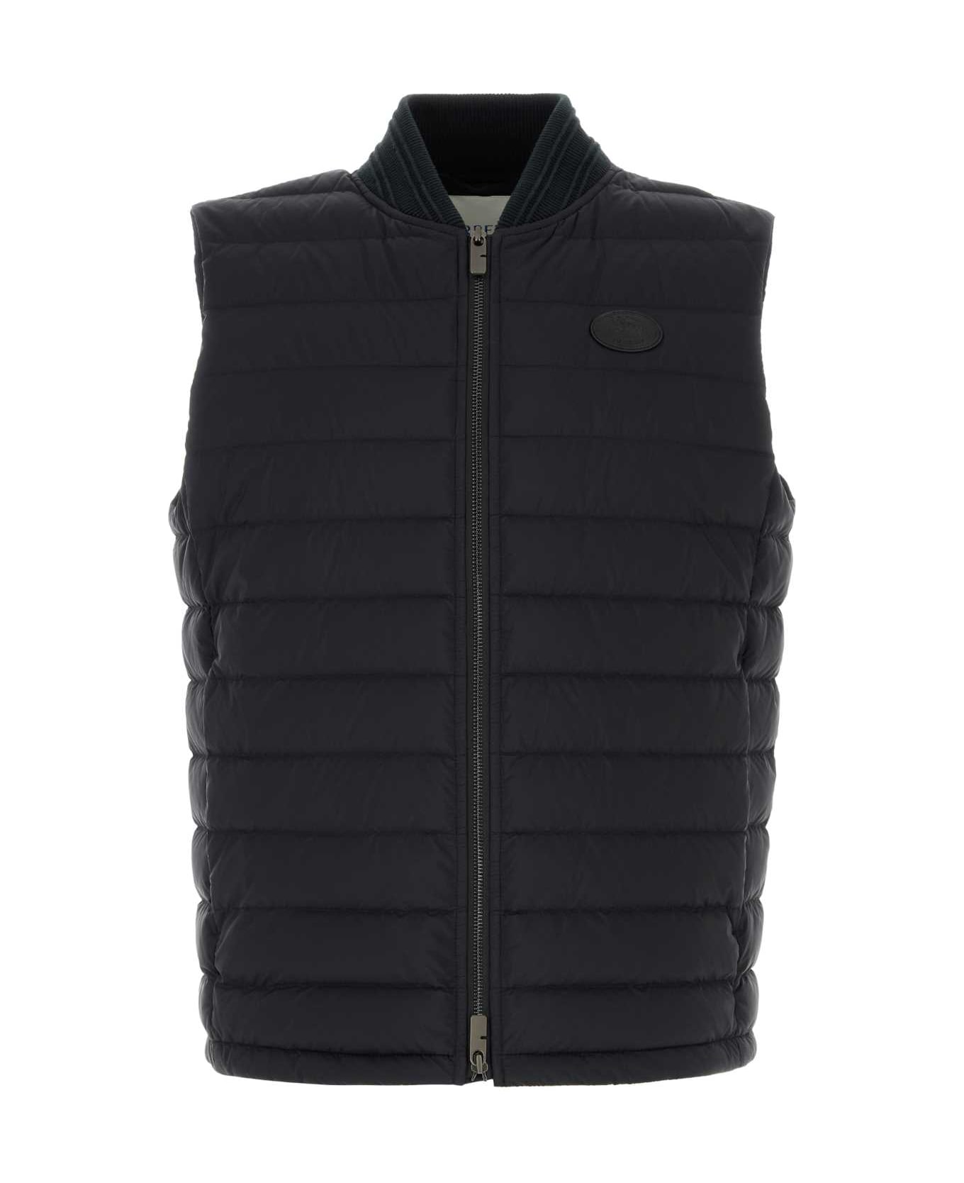 Burberry Black Nylon Down Jacket - BLACK