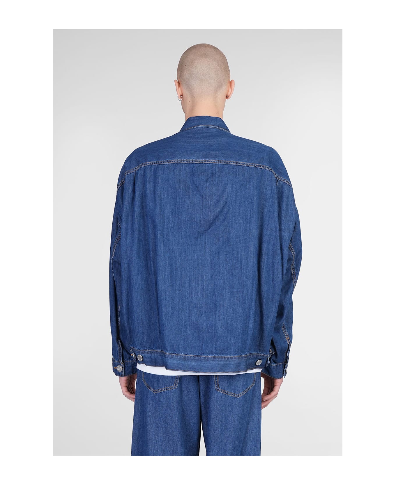 Mihara Yasuhiro Denim Jackets In Blue Cotton - blue