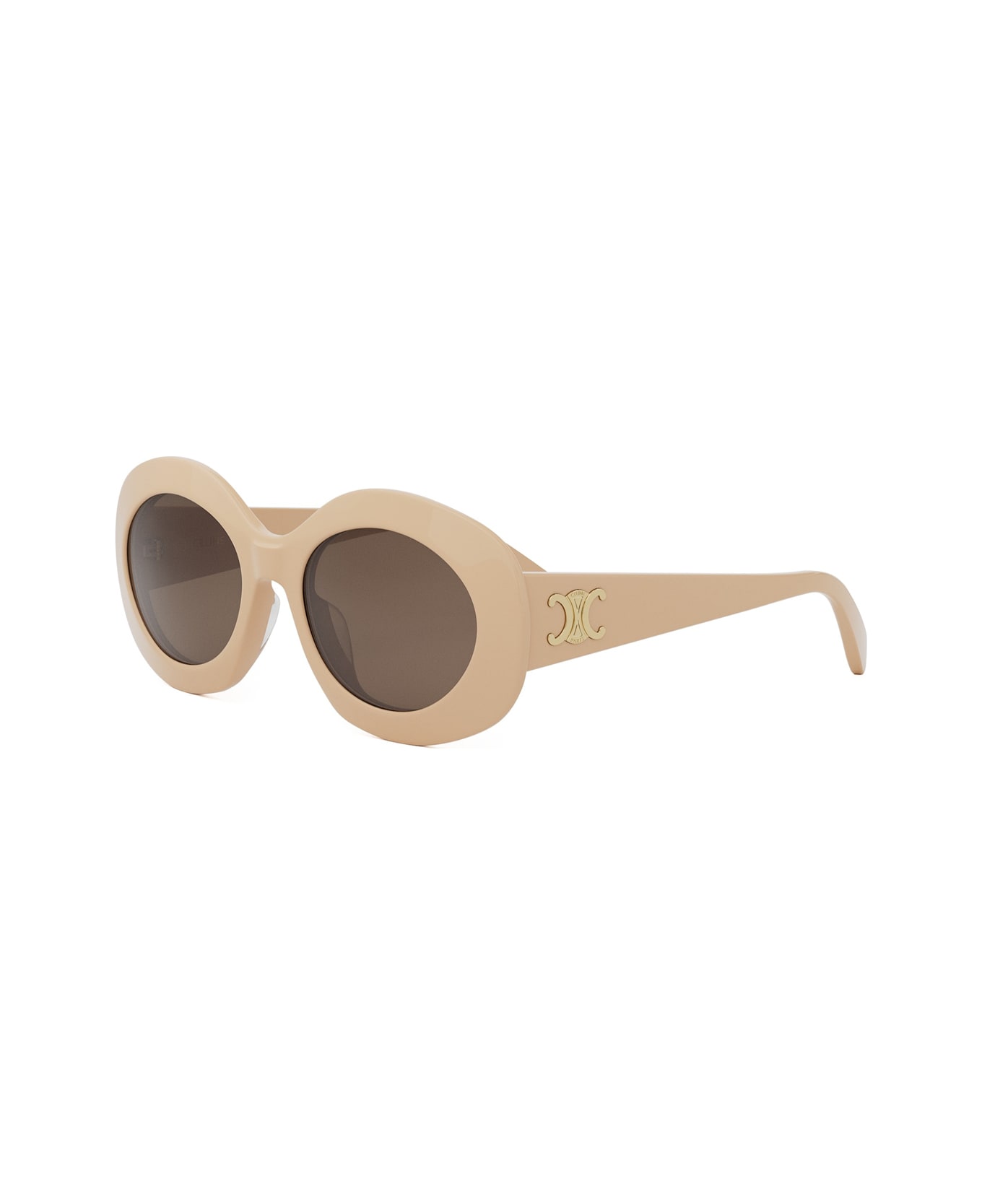 Celine Cl40292u Triomphe 57e Beige Sunglasses - Beige