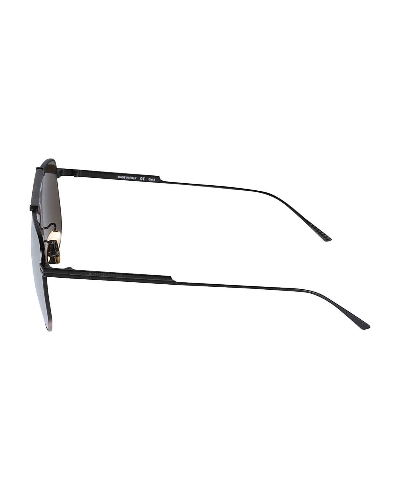 Bottega Veneta Eyewear Hexagonal-framed Sunglasses - 005 black black gold サングラス