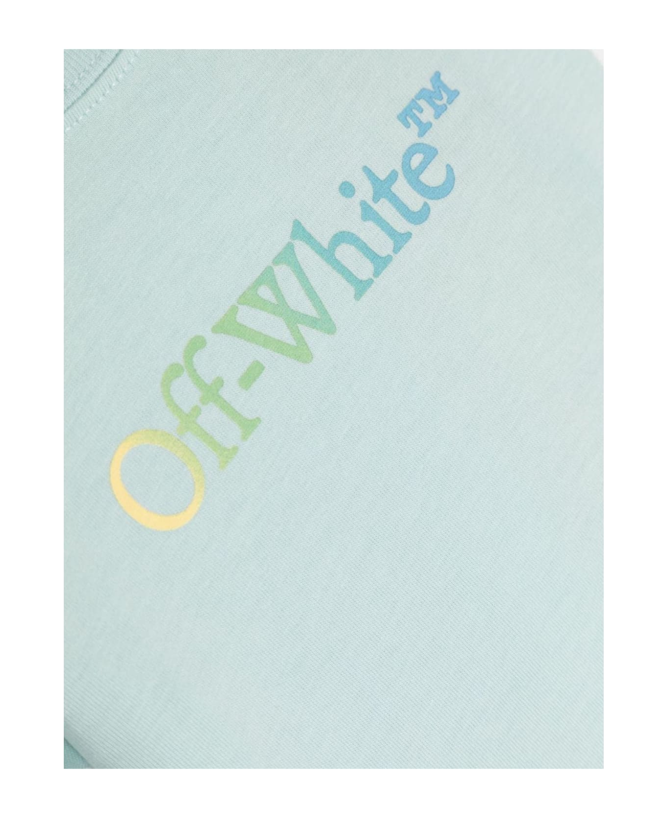 Off-White Off White T-shirts And Polos Clear Blue - Clear Blue