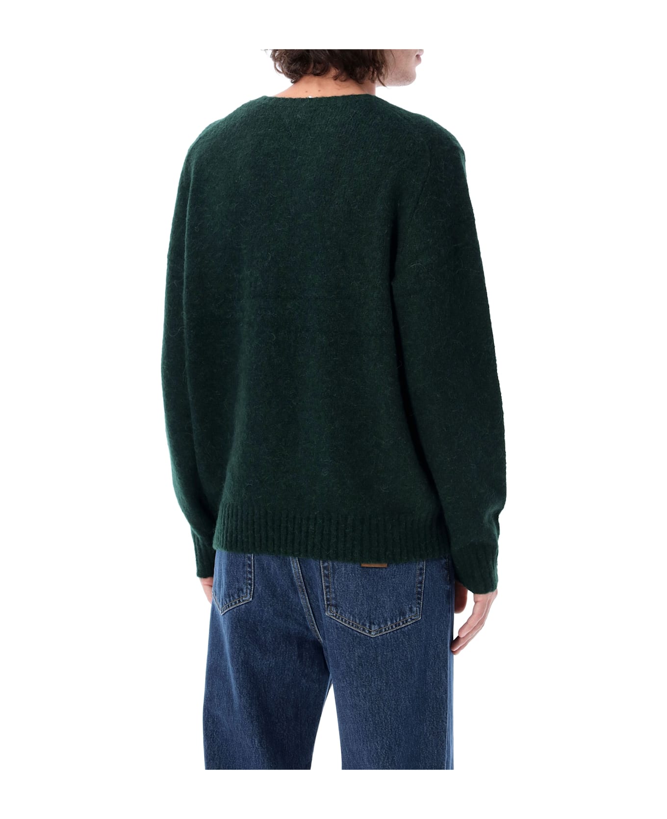 Polo Ralph Lauren Pony Embroidered Crewneck Jumper - MOSS