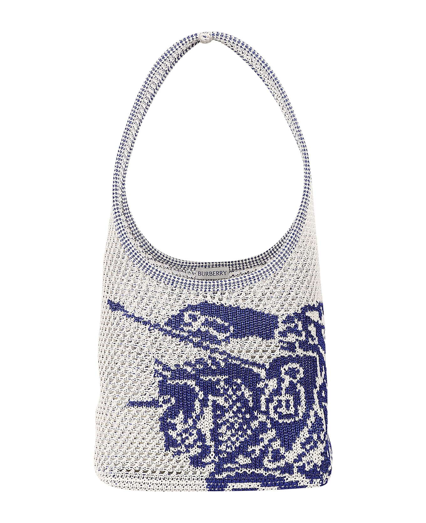 Burberry Crochet Hand Bag - White