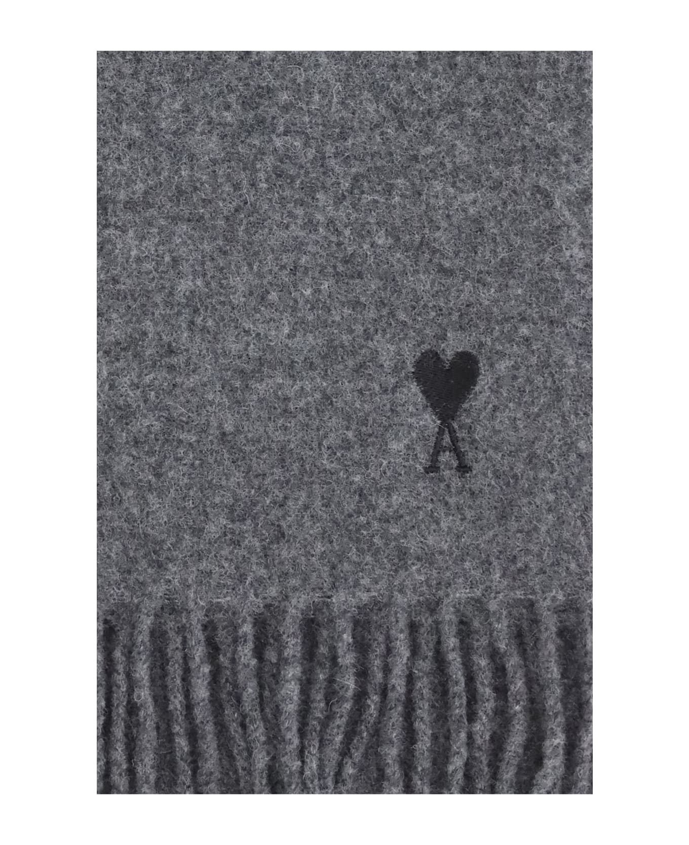 Ami Alexandre Mattiussi Echarpe Ami De Coeur Noir