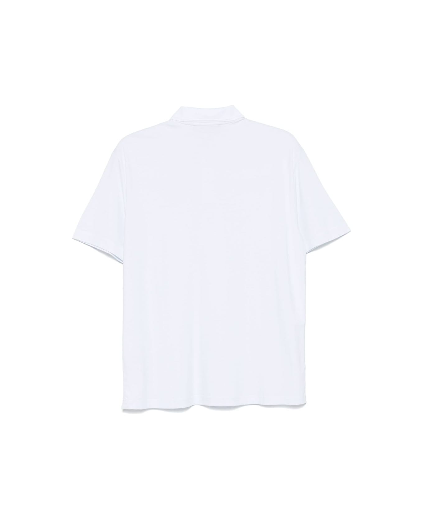 EA7 Logo Polo Shirt - White