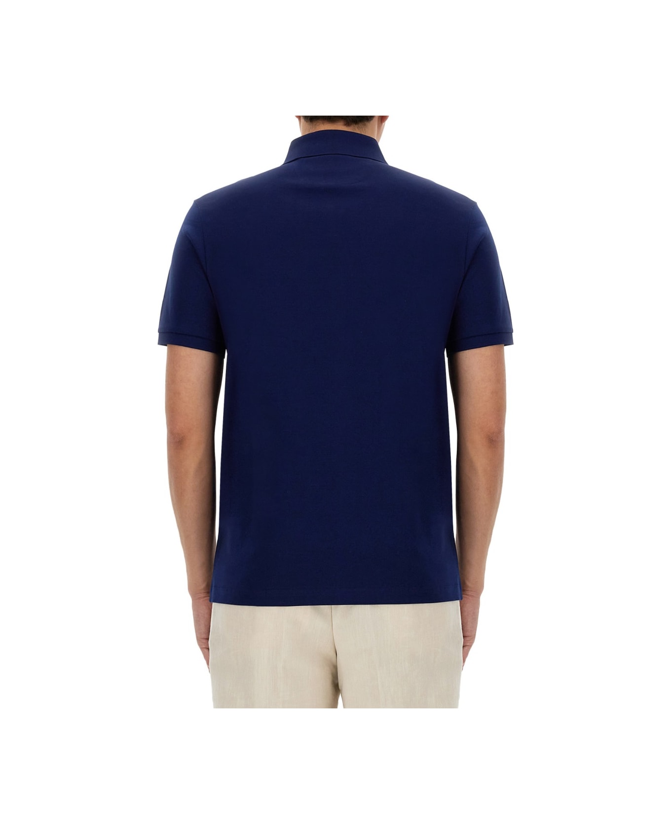 Hugo Boss Cotton Polo - BLUE ポロシャツ
