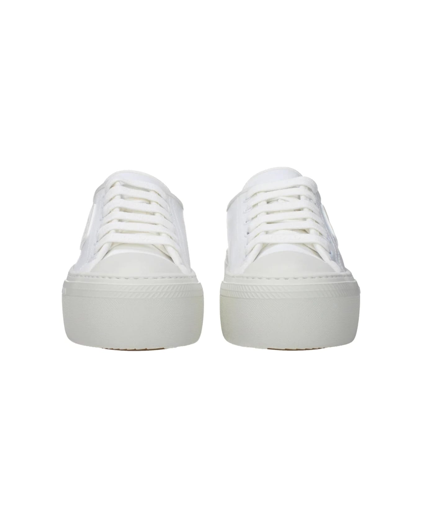 Prada Cotton Sneakers - White