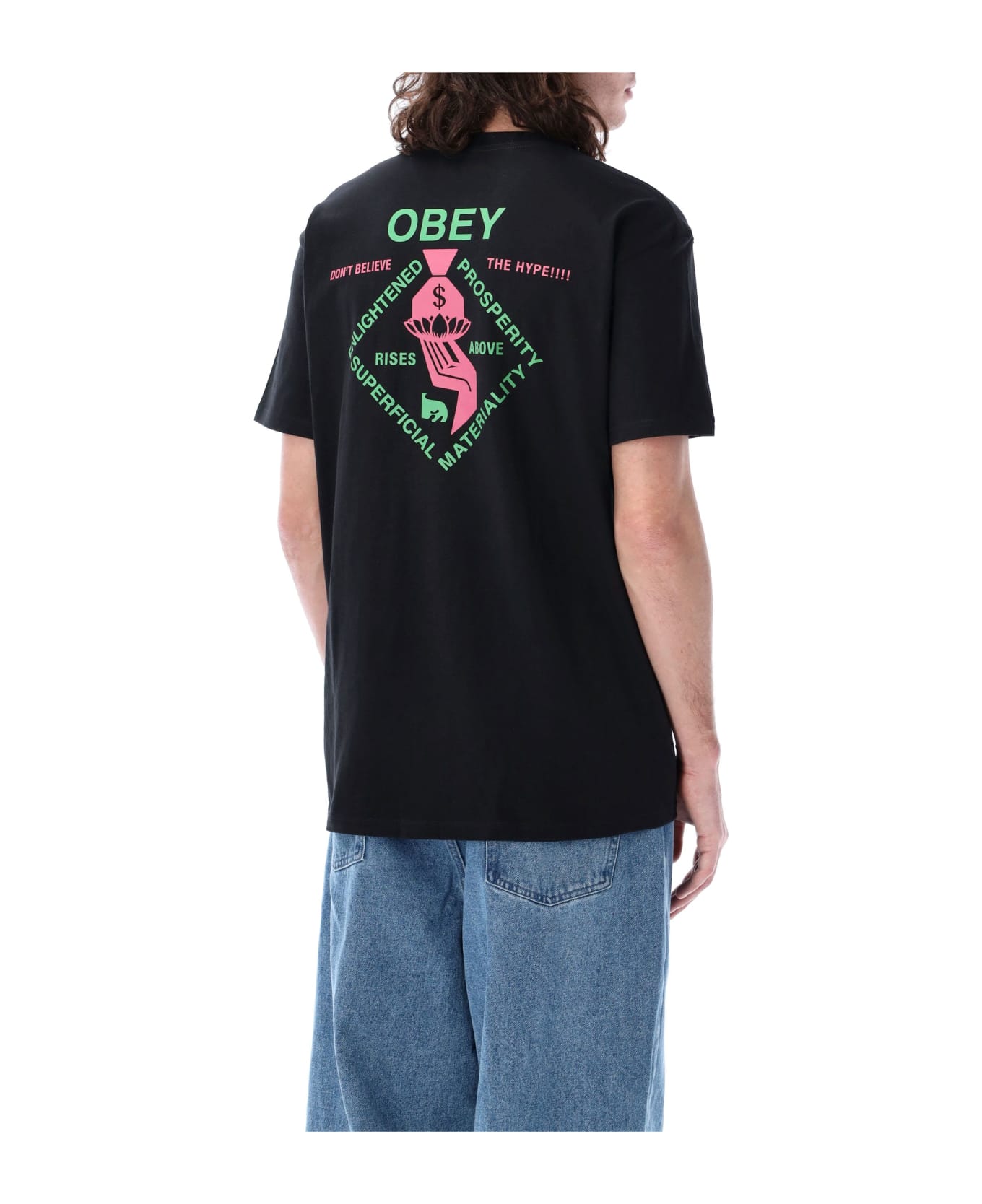 Obey Spiritually Rich T-shirt - BLACK