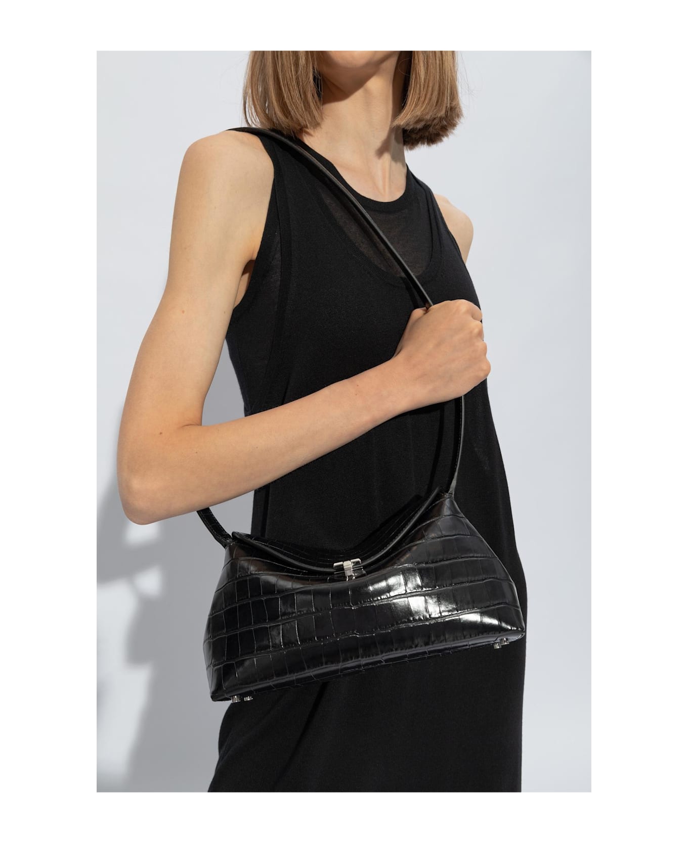 Totême Toteme Shoulder Bag 
t-lock
 - Black